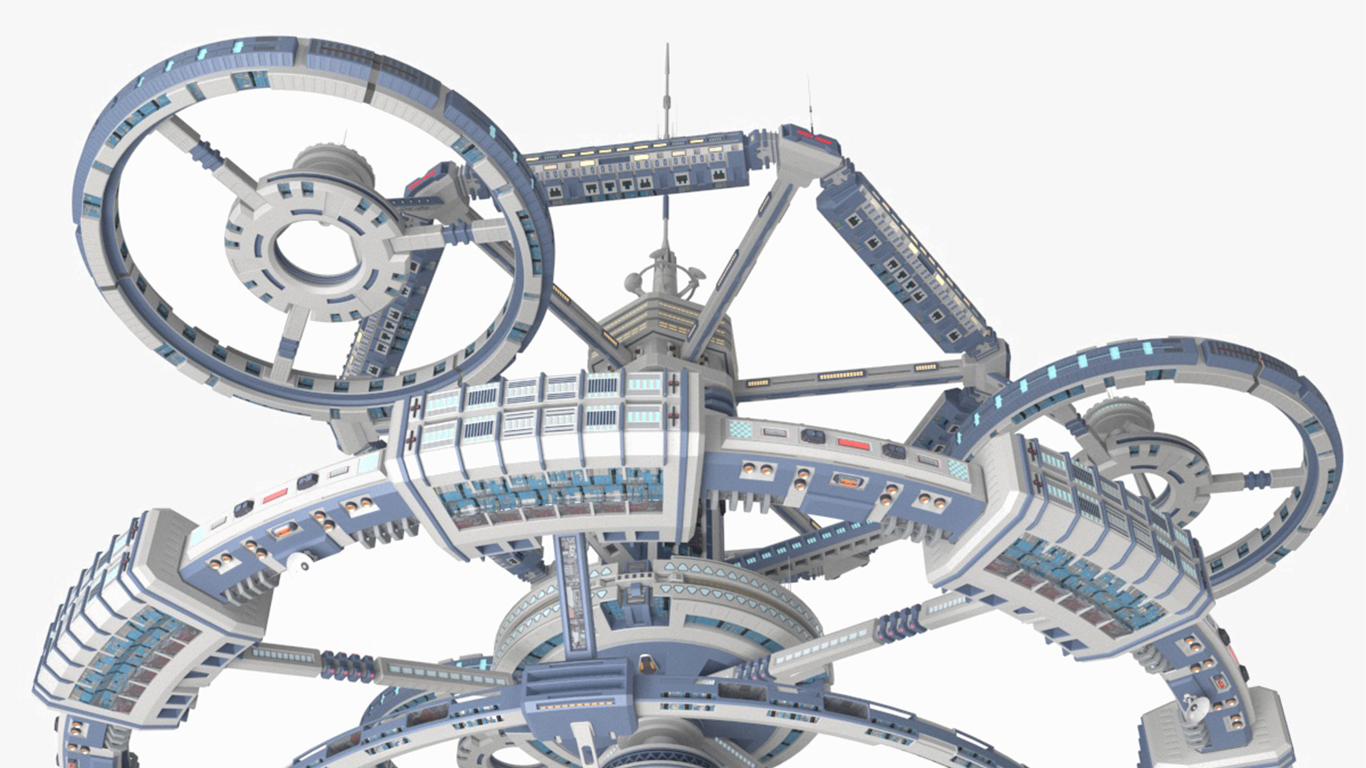 3D model Sci-Fi Space Station