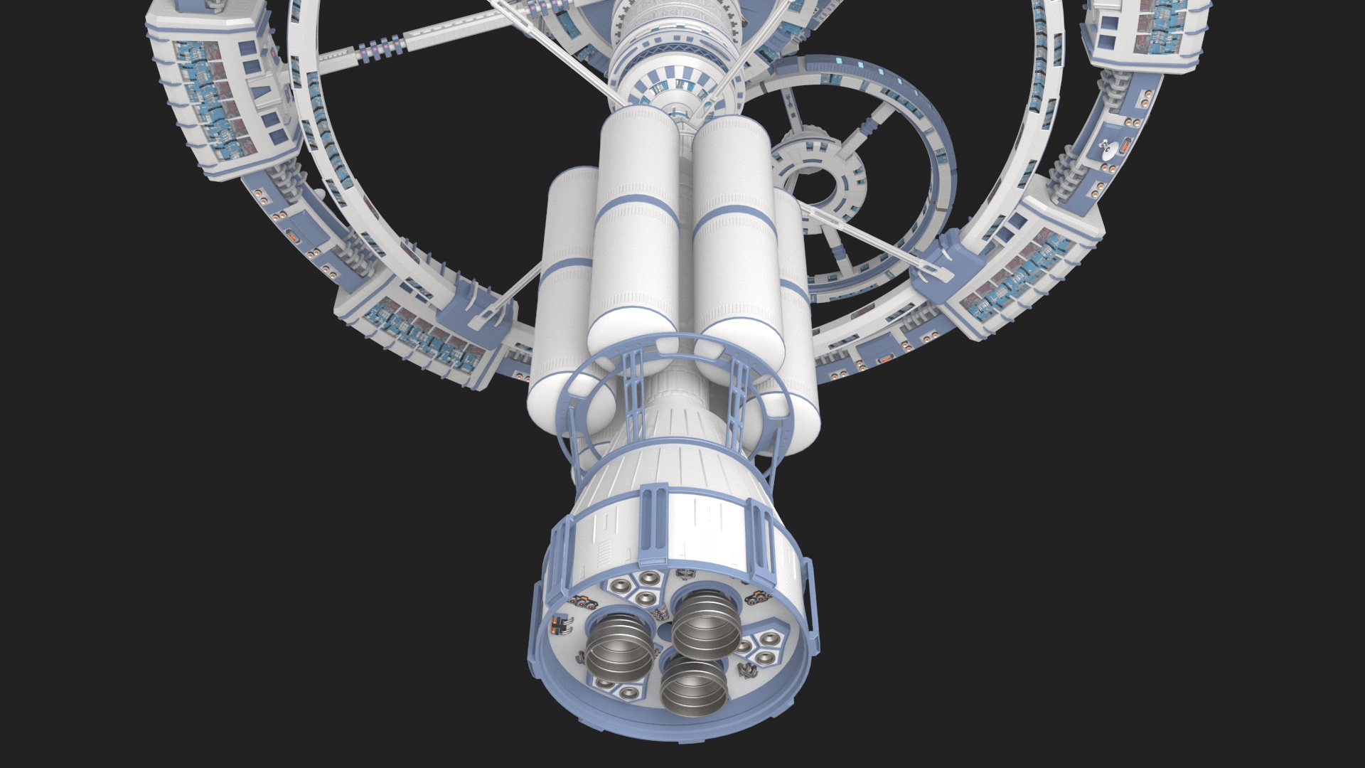 3D model Sci-Fi Space Station