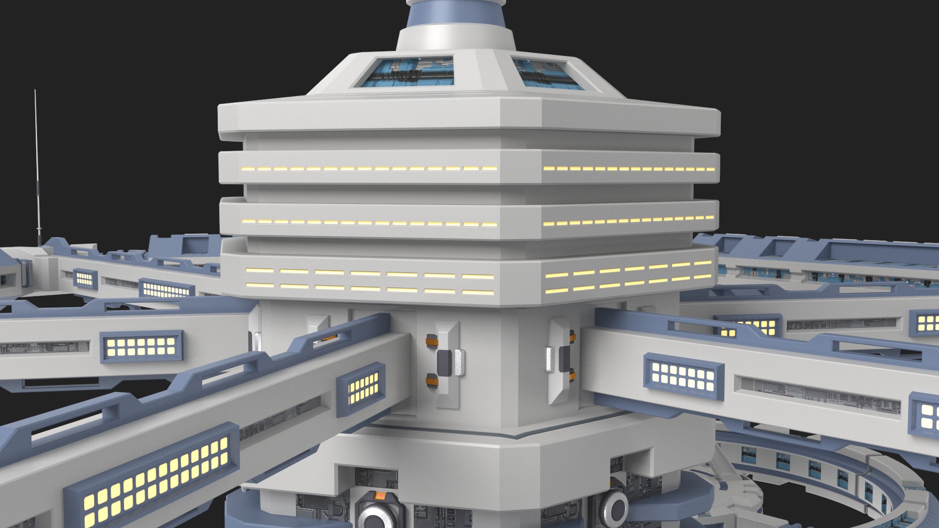 3D model Sci-Fi Space Station