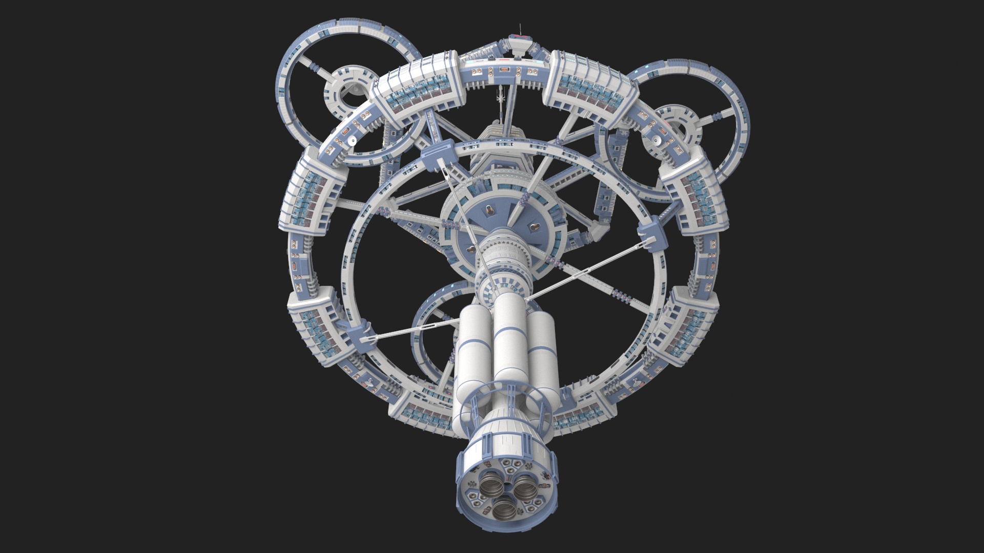 3D model Sci-Fi Space Station