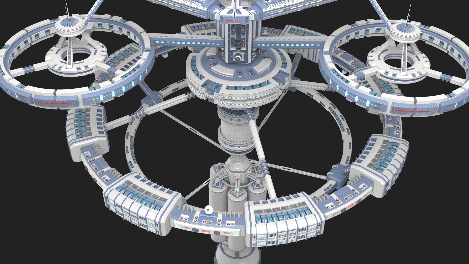 3D model Sci-Fi Space Station