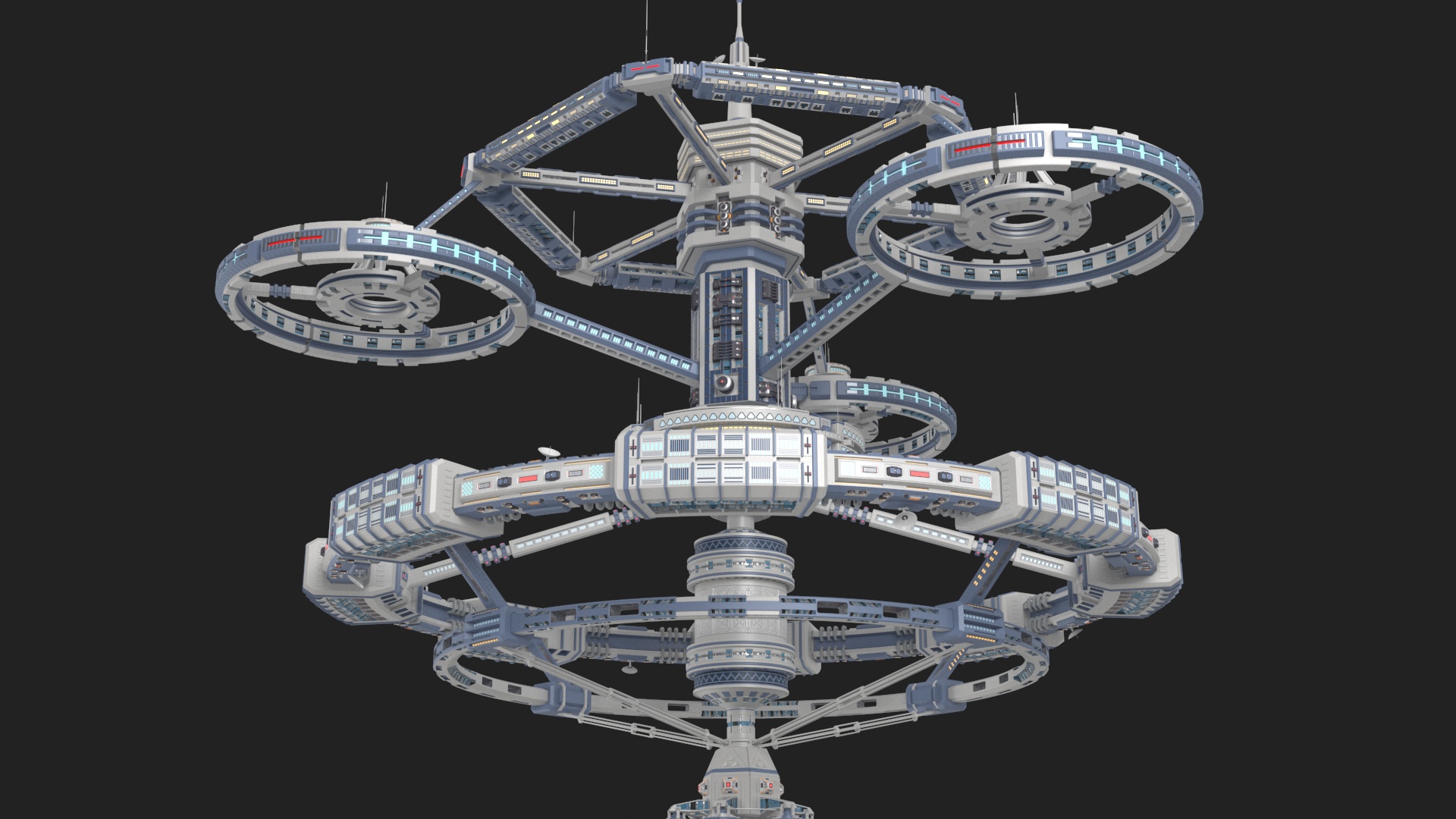 3D model Sci-Fi Space Station