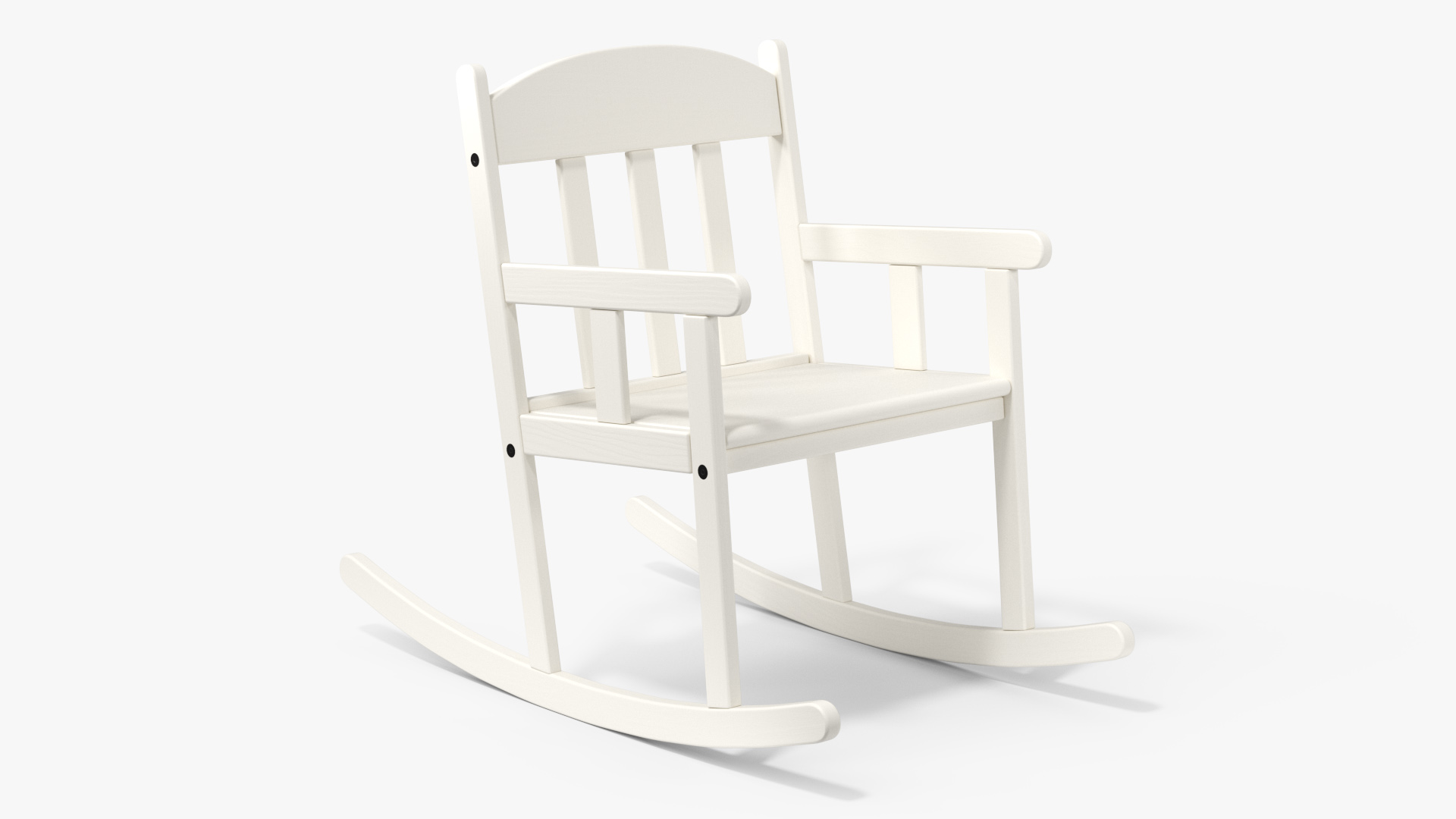 3D model Boy Sitting in a Rocking Chair