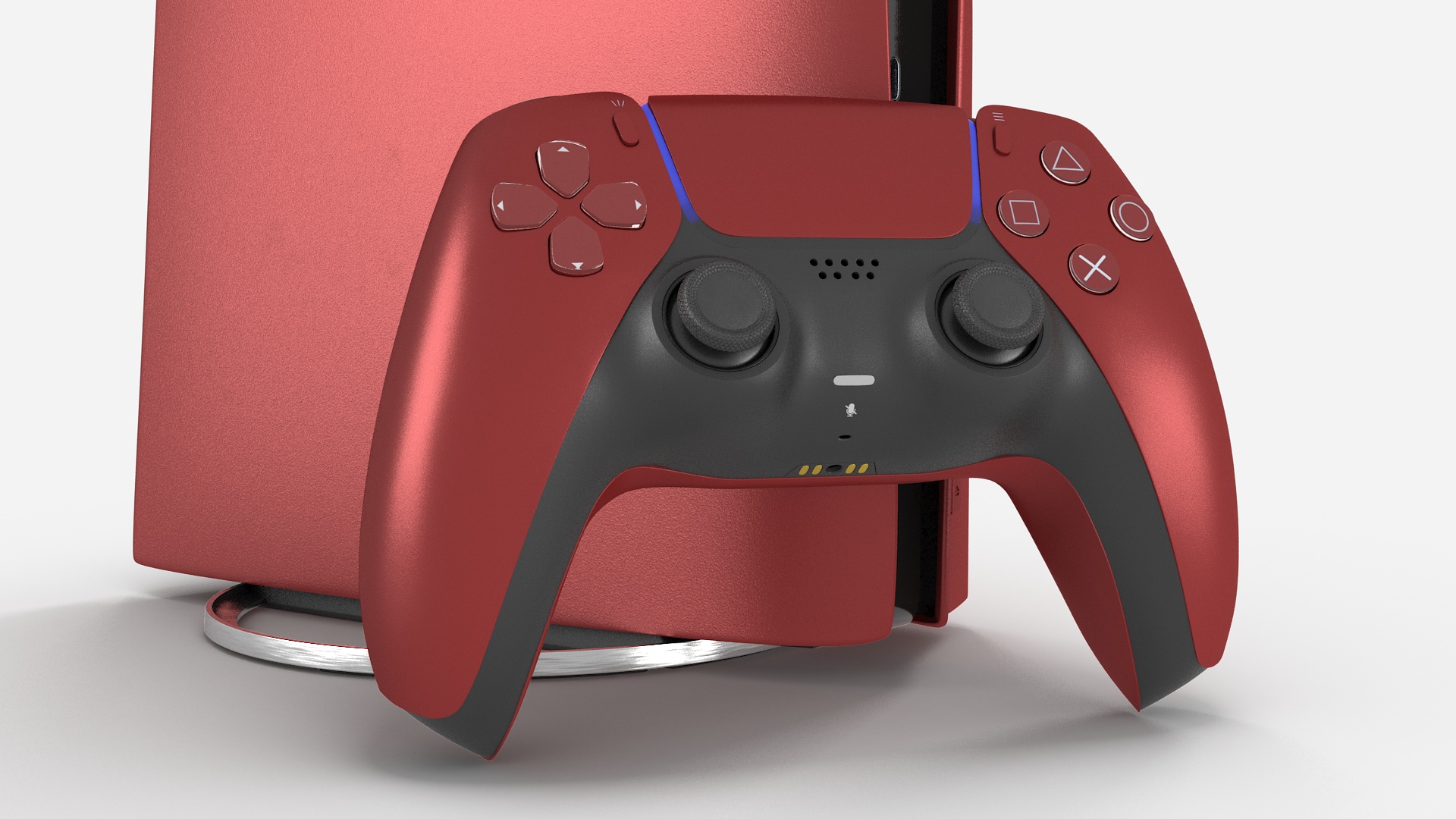 Sony PlayStation 5 Console Volcanic Red 3D model