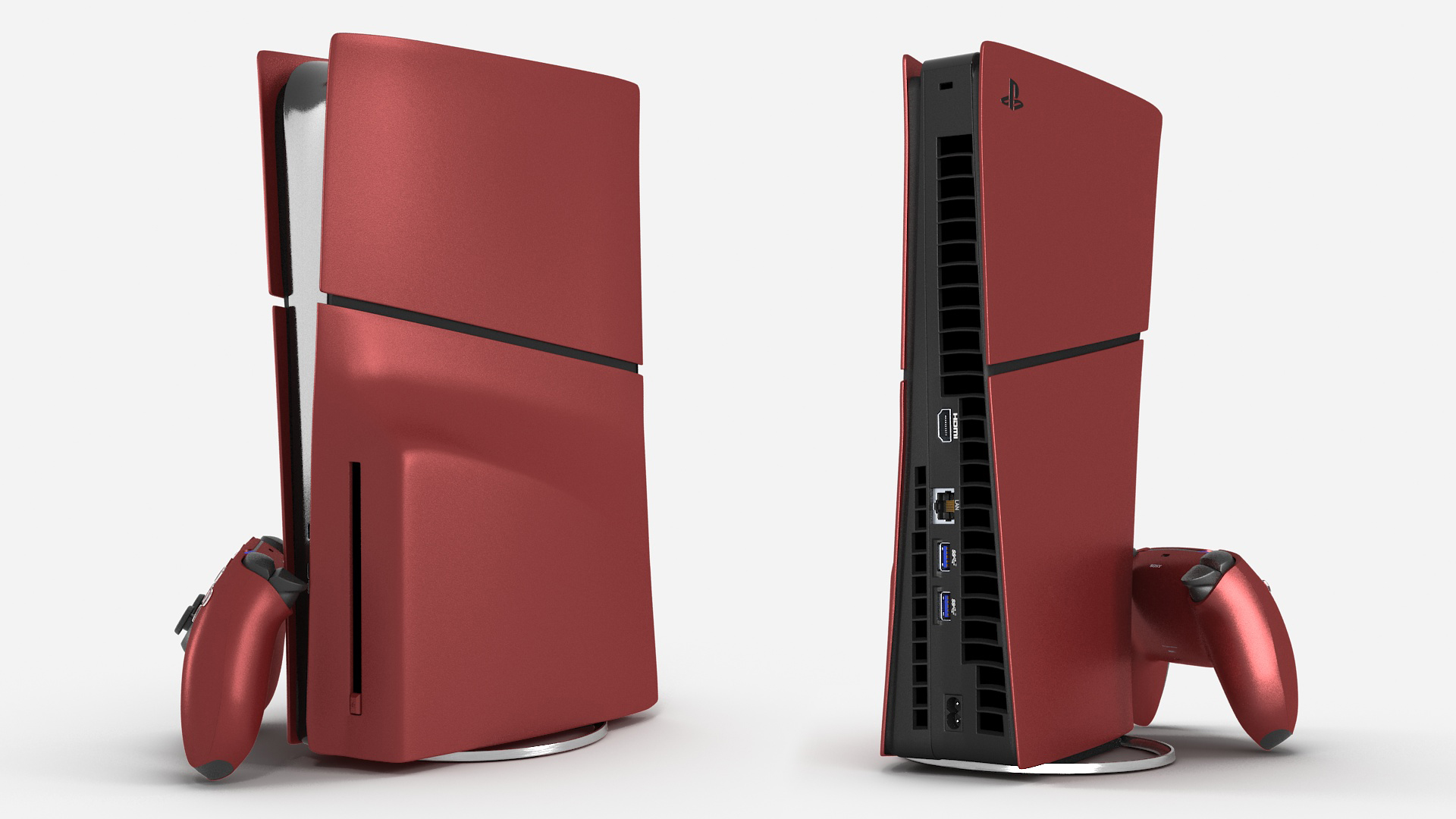 Sony PlayStation 5 Console Volcanic Red 3D model