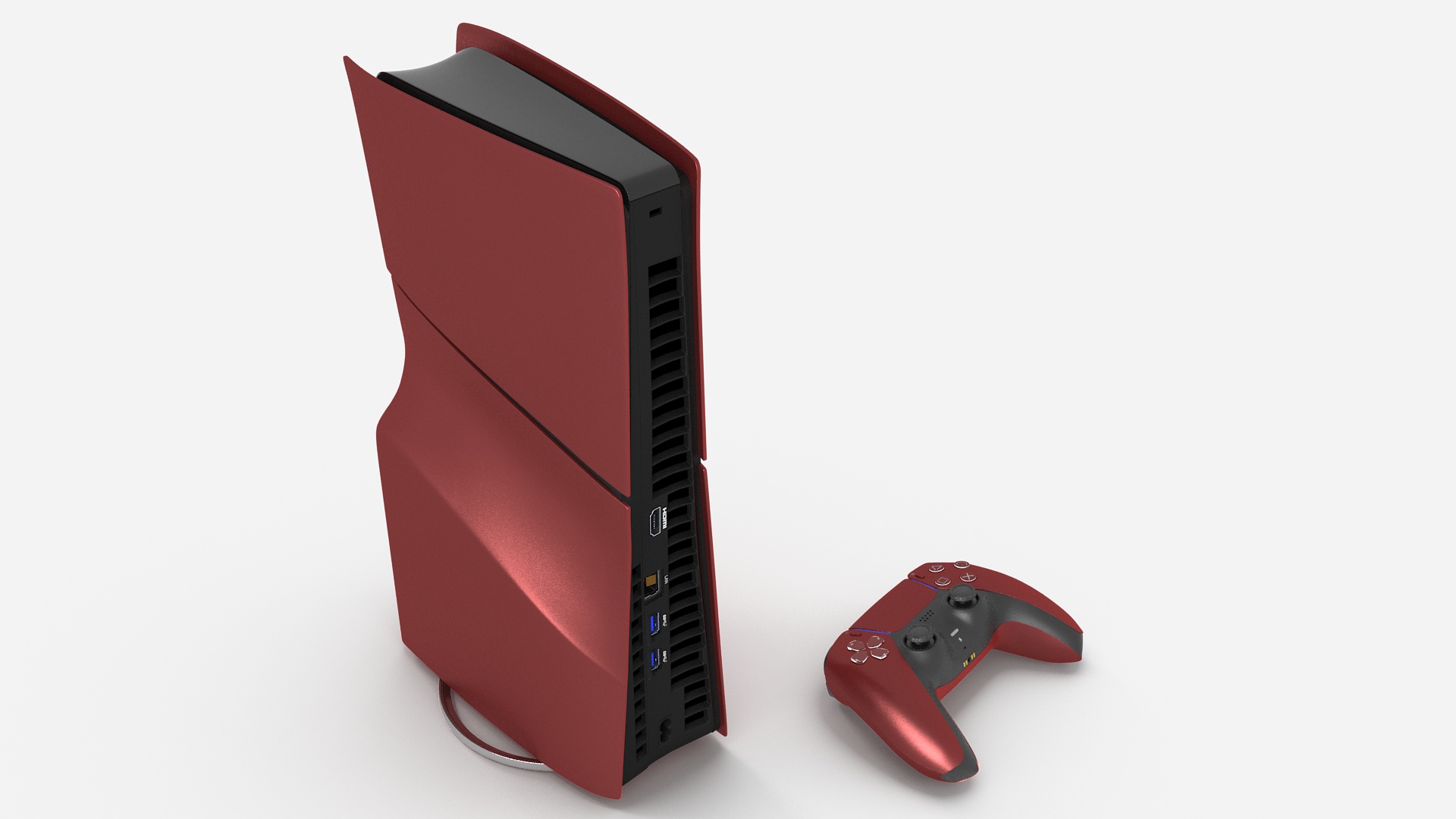 Sony PlayStation 5 Console Volcanic Red 3D model