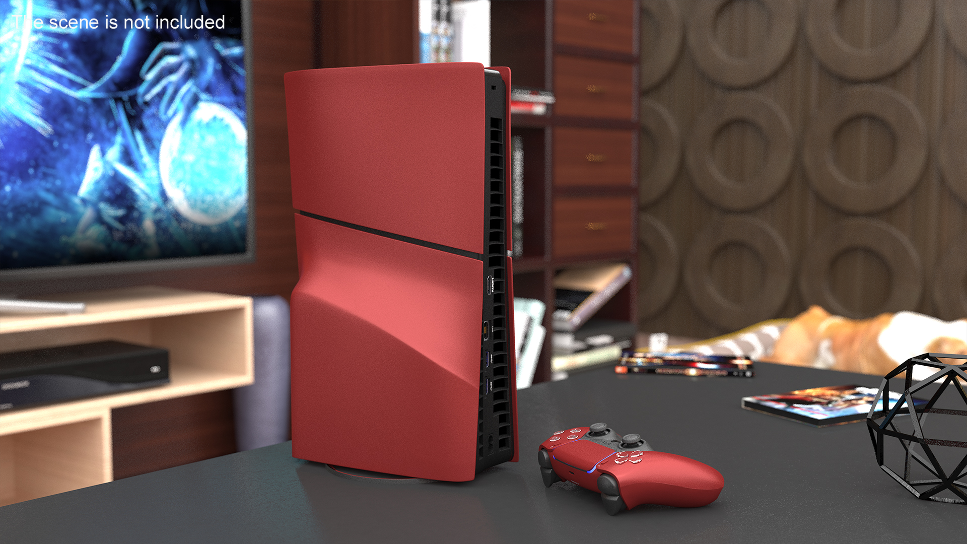 Sony PlayStation 5 Console Volcanic Red 3D model