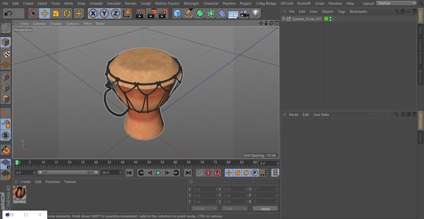 3D Djembe Drum