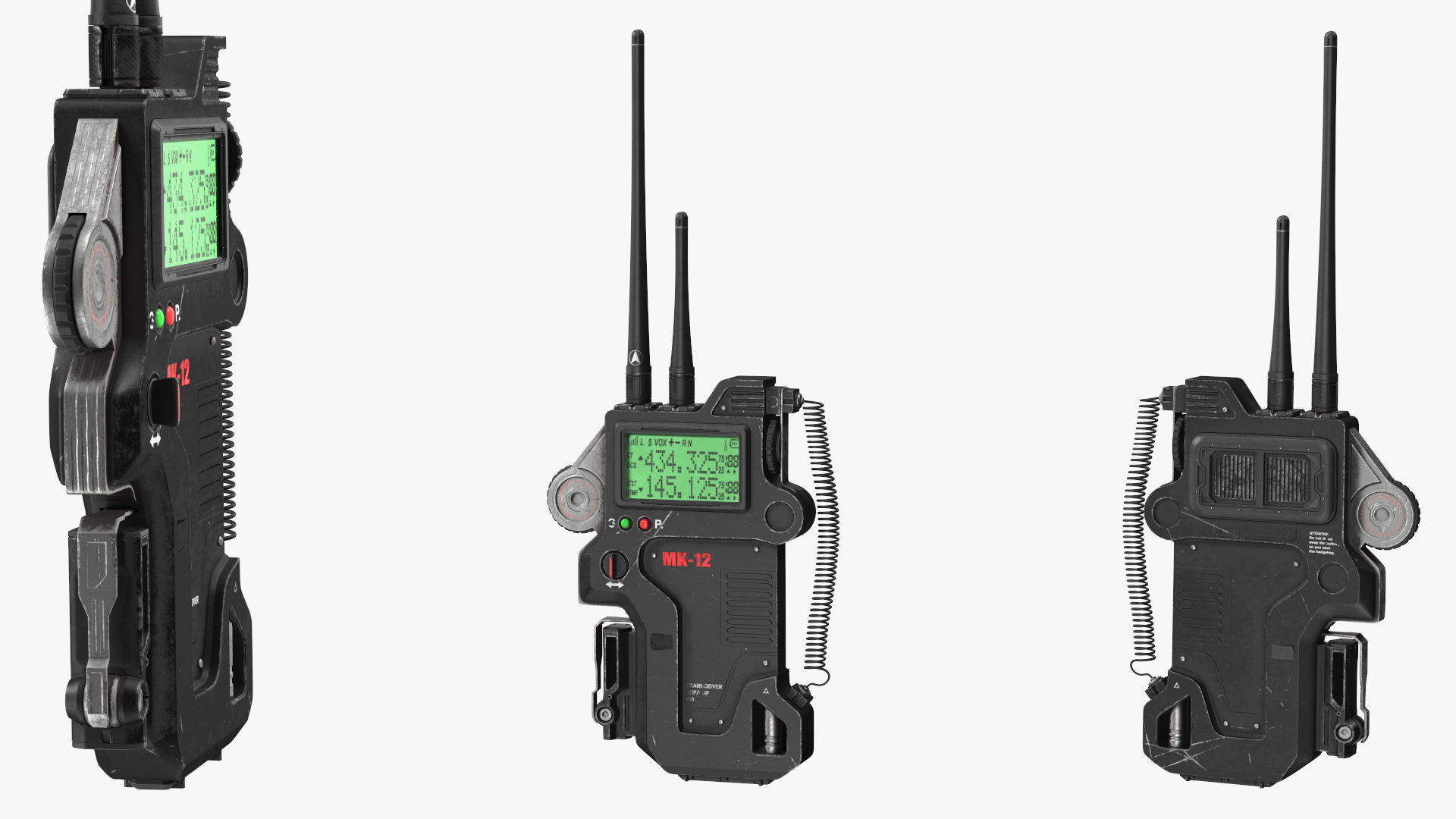 Futuristic Radio Device Old 3D