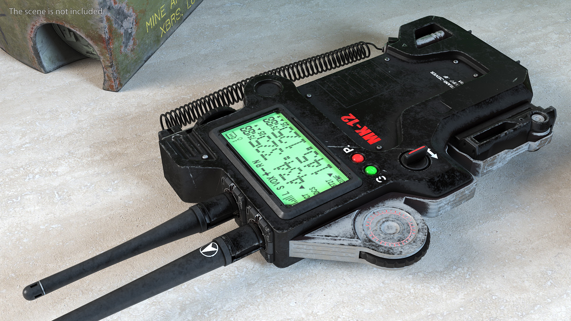 Futuristic Radio Device Old 3D