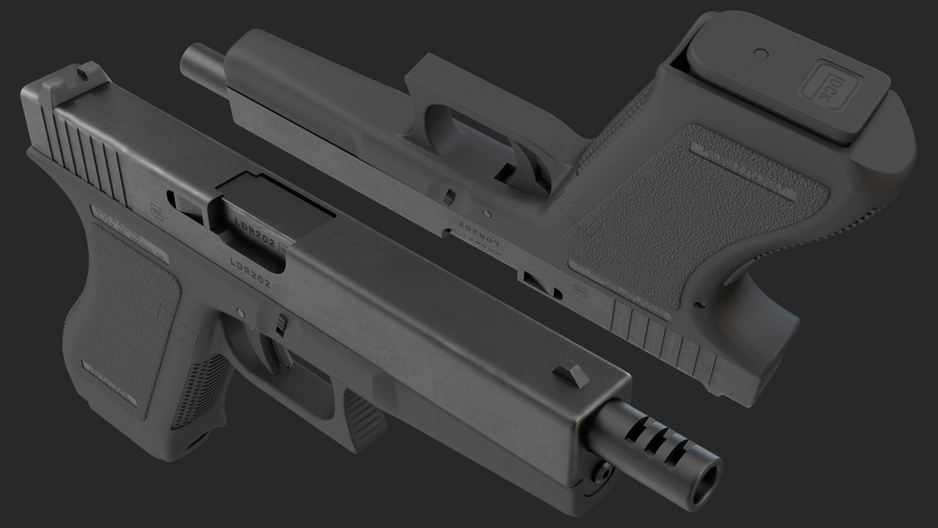 GLOCK 18 Gen 2 3D model
