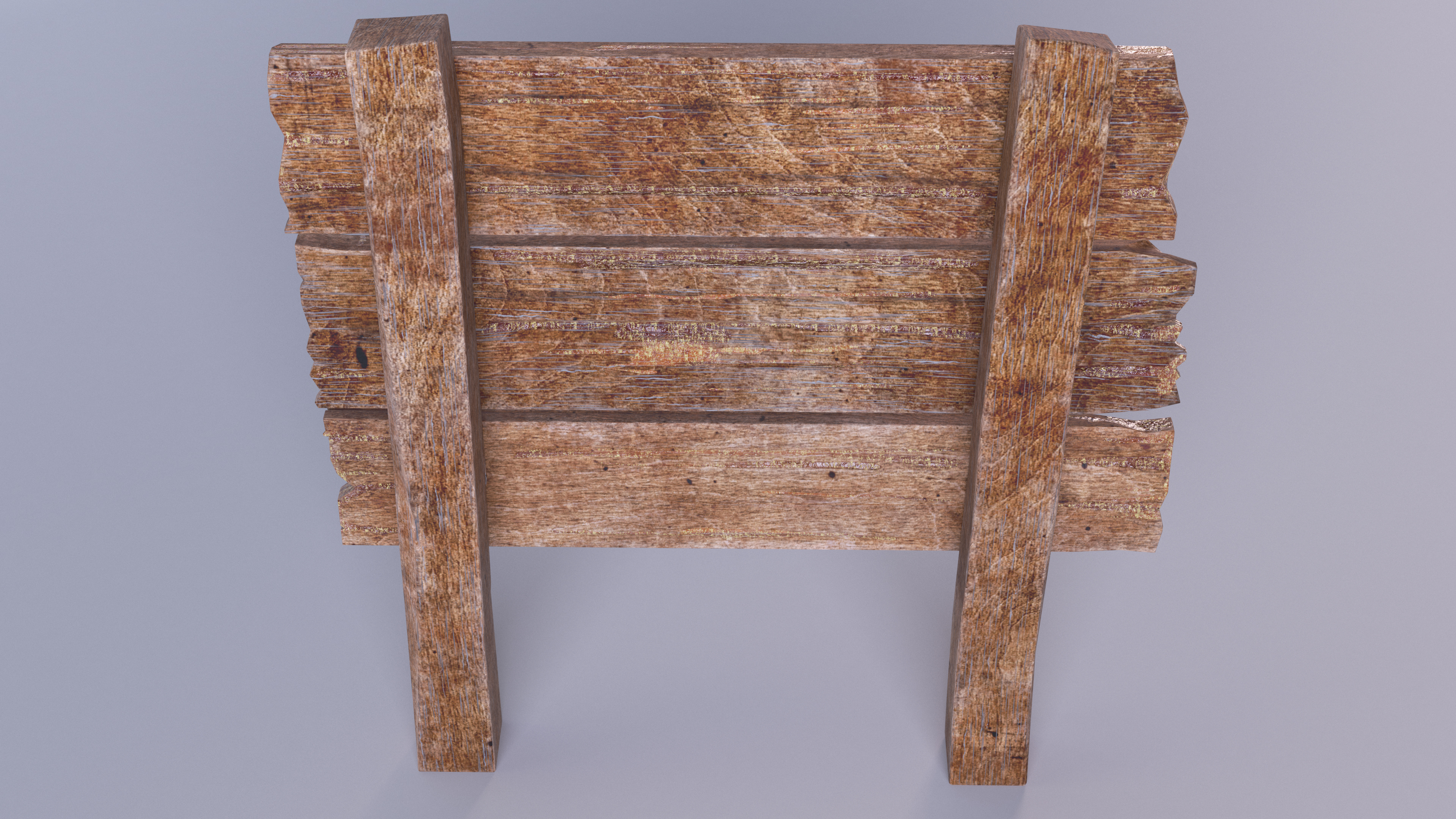 3D model Old Wooden Signpost Mockup Set