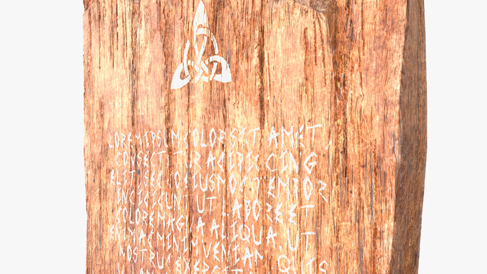 3D model Old Wooden Signpost Mockup Set