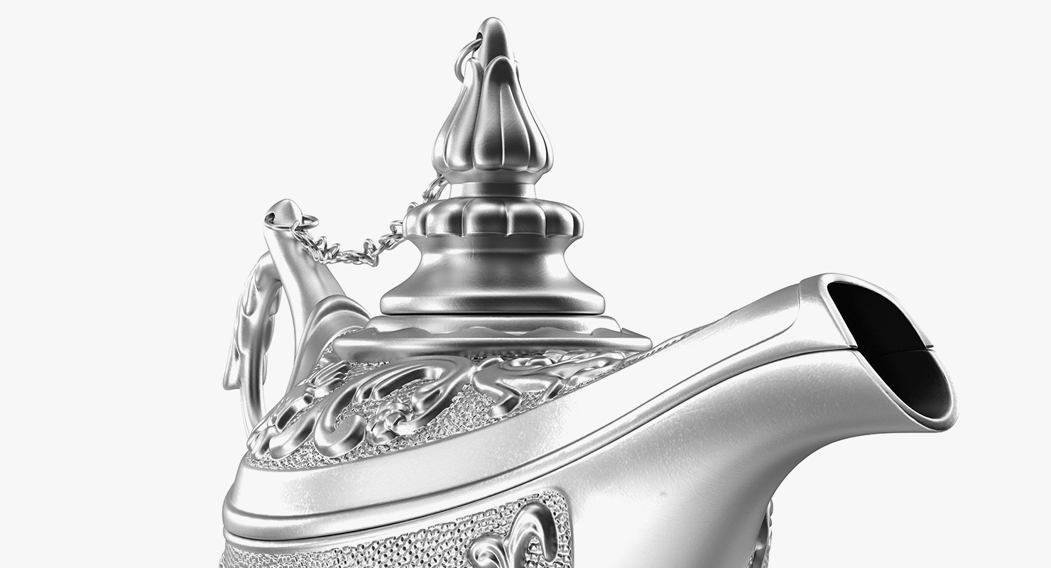 Magic Lamp Silver 3D