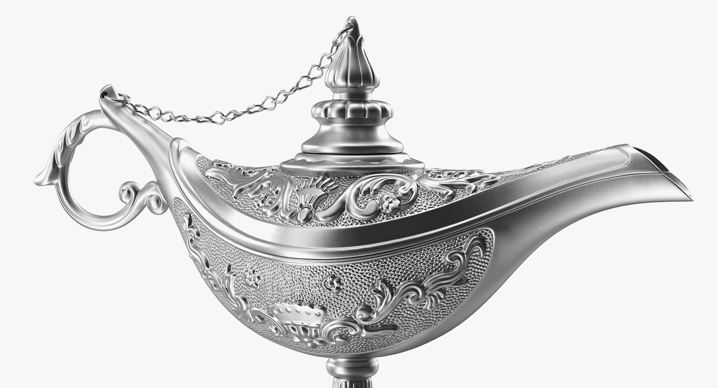 Magic Lamp Silver 3D