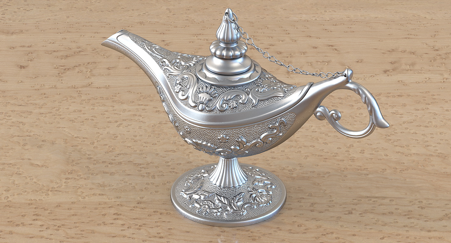 Magic Lamp Silver 3D