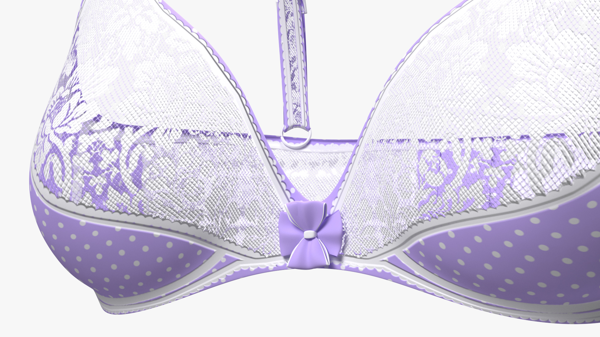 3D model Floral Lace Lingerie
