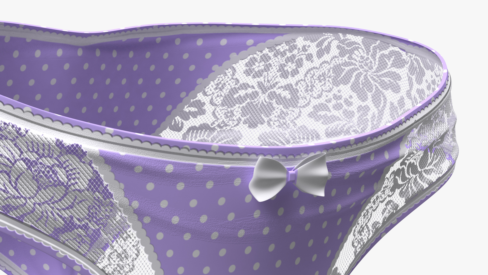 3D model Floral Lace Lingerie