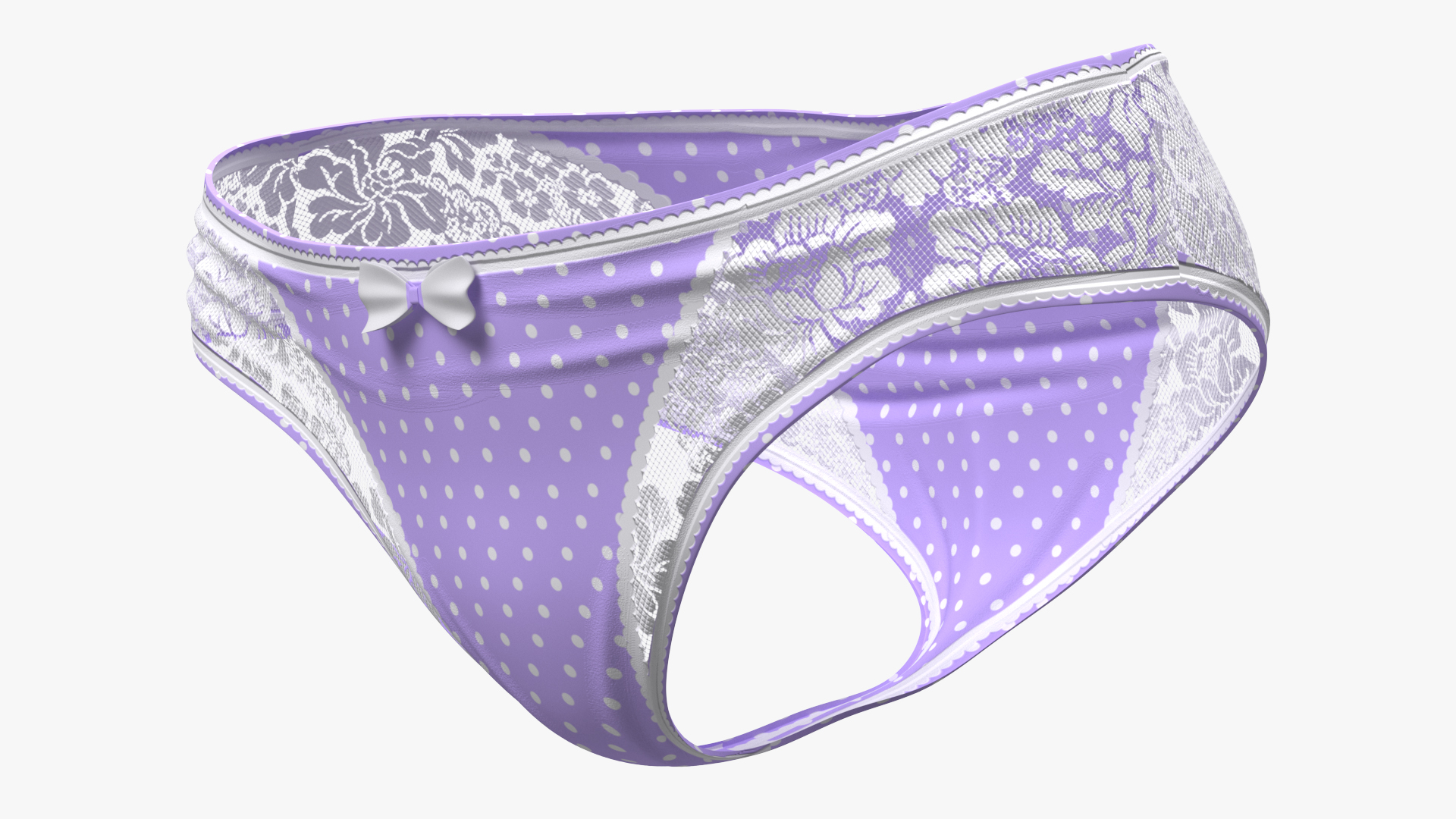 3D model Floral Lace Lingerie