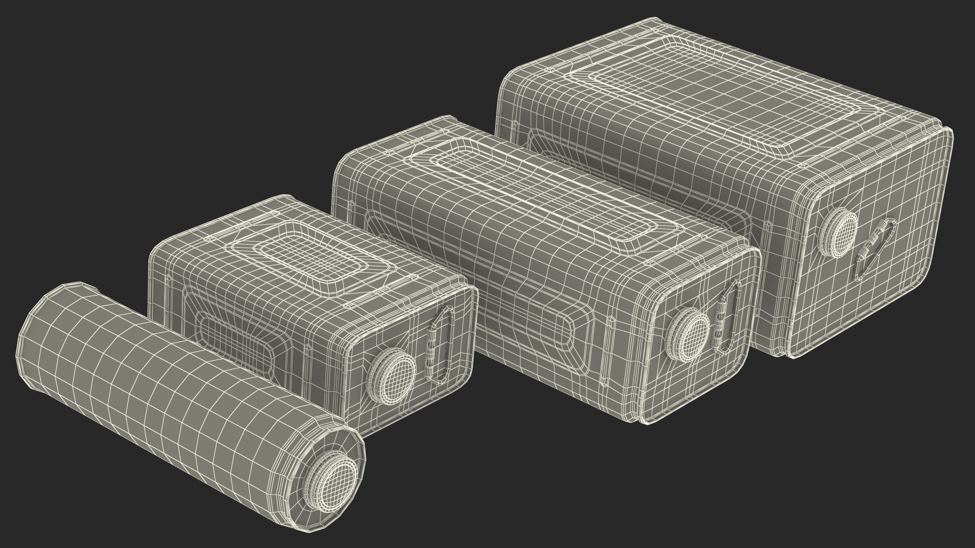 3D Olive Oil Tin Can Set