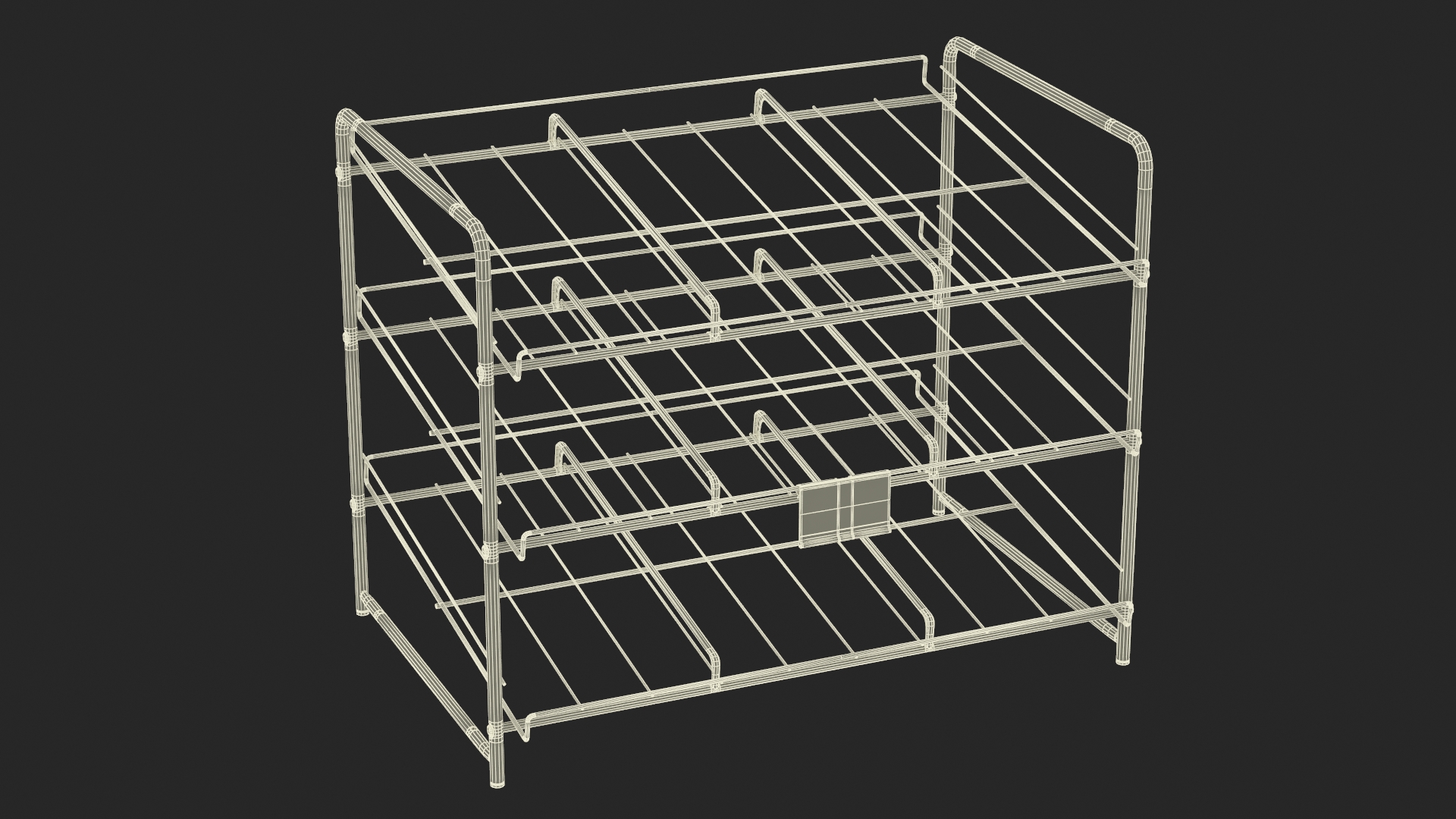 Metal Can Dispenser with Price Tag 3D model