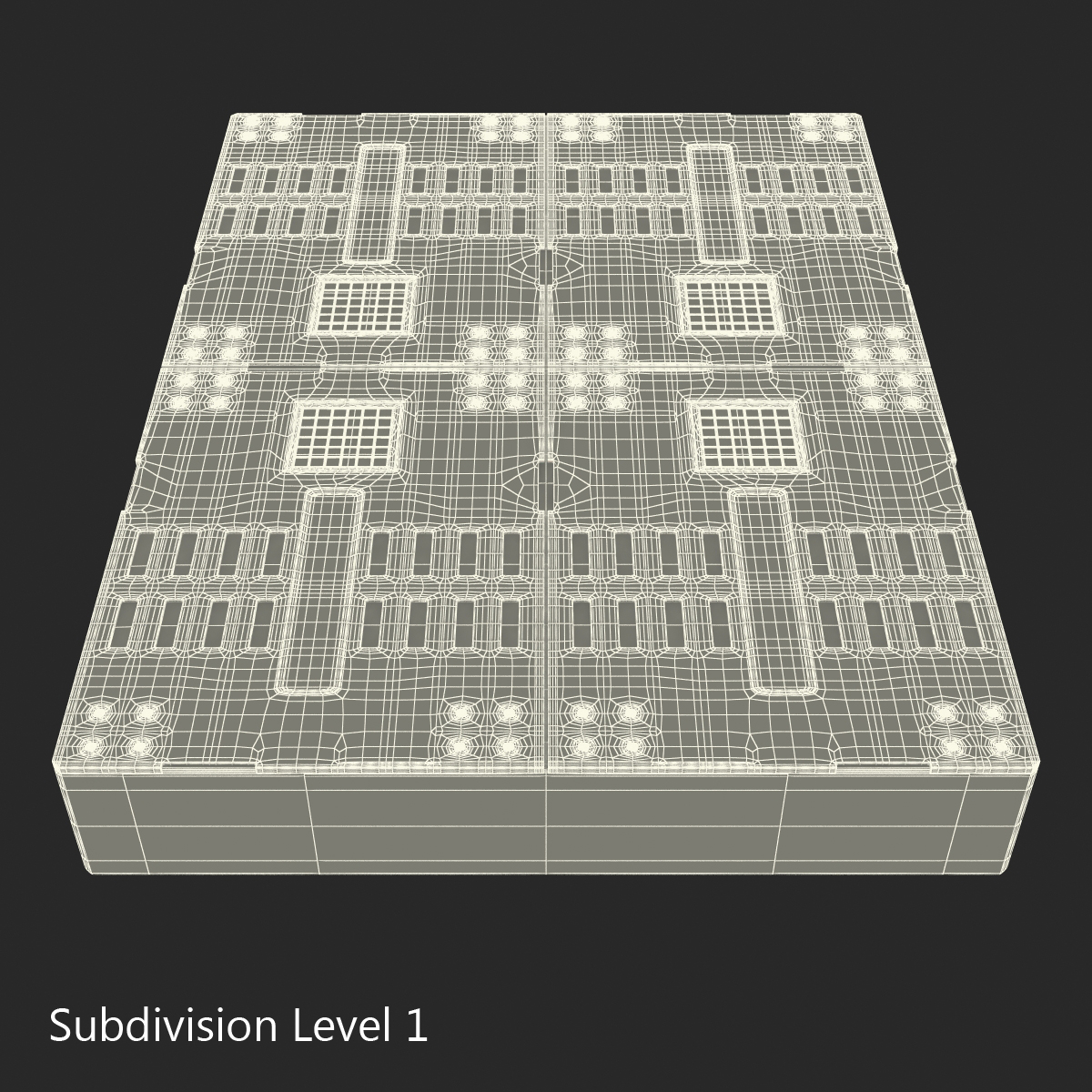 3D Sci Fi Anodized Panel 5 model