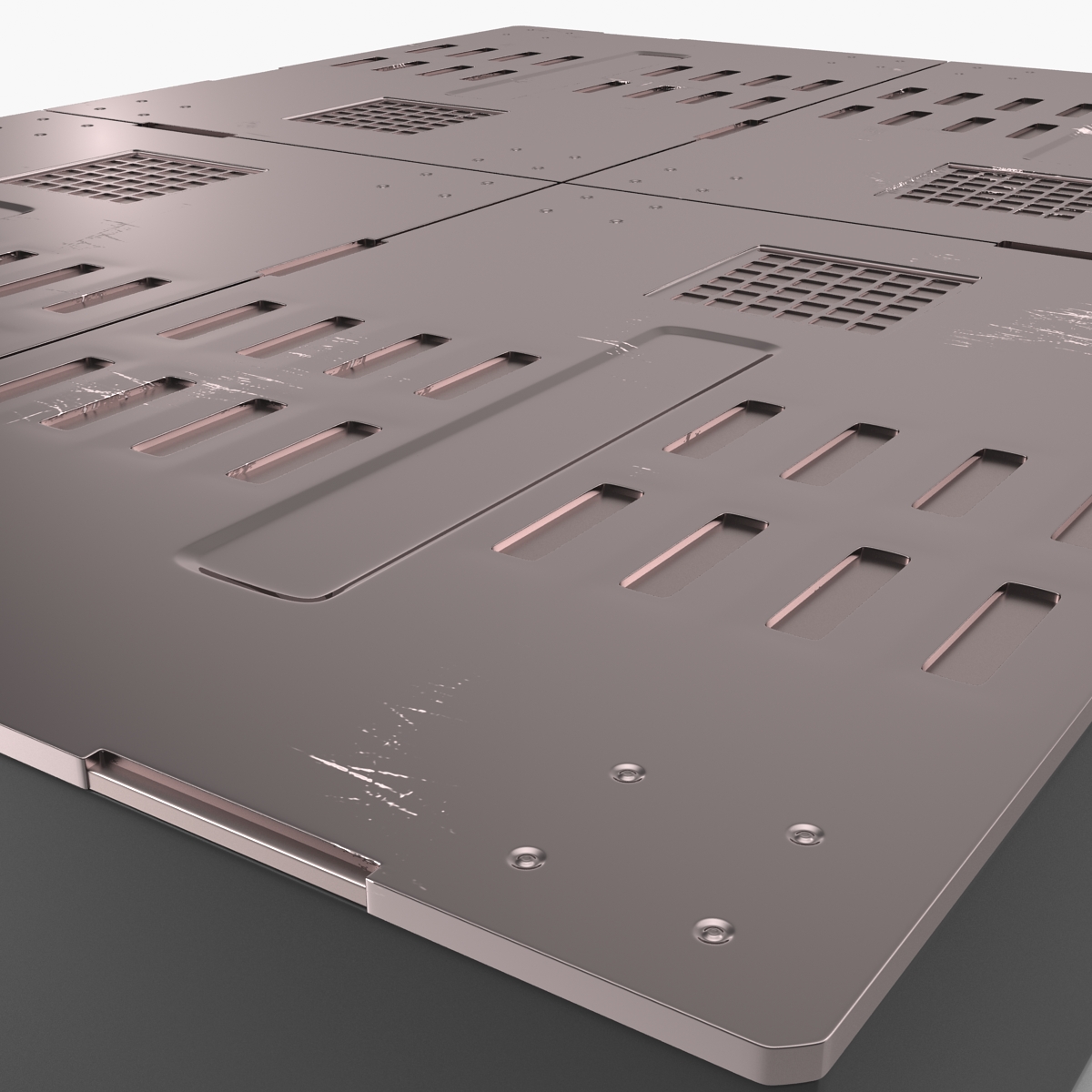 3D Sci Fi Anodized Panel 5 model