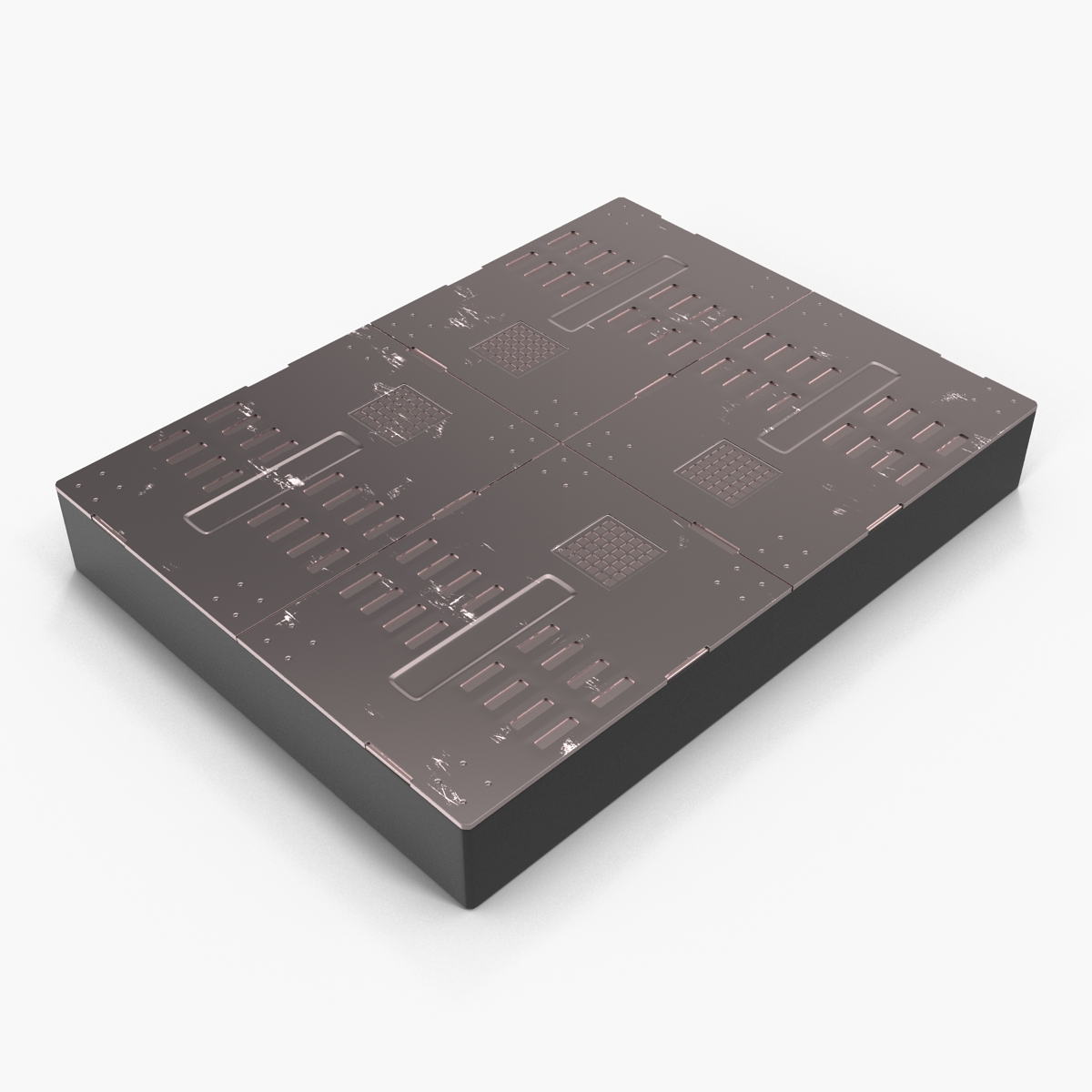 3D Sci Fi Anodized Panel 5 model