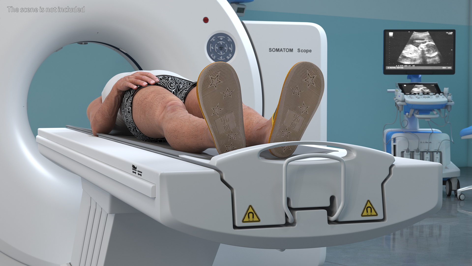3D model Tomograph Siemens with Patient