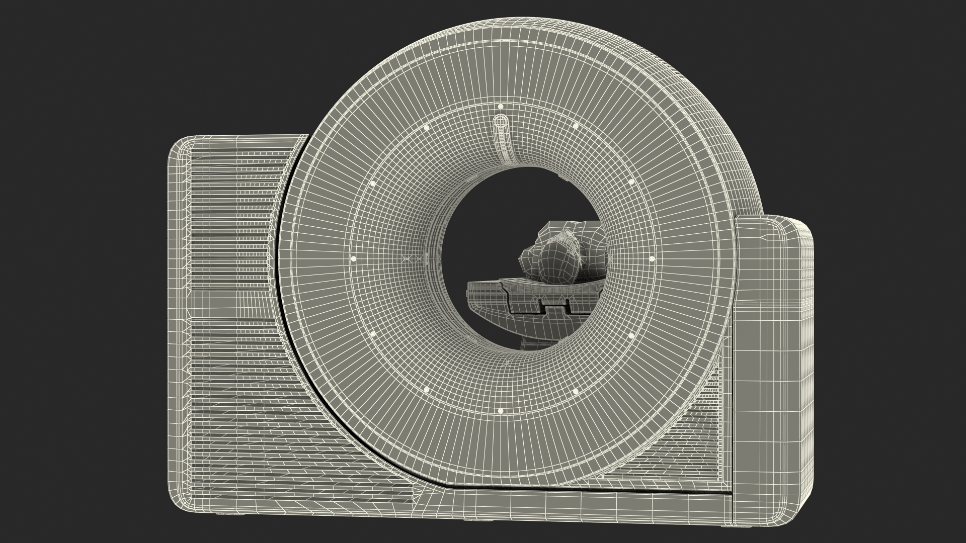 3D model Tomograph Siemens with Patient