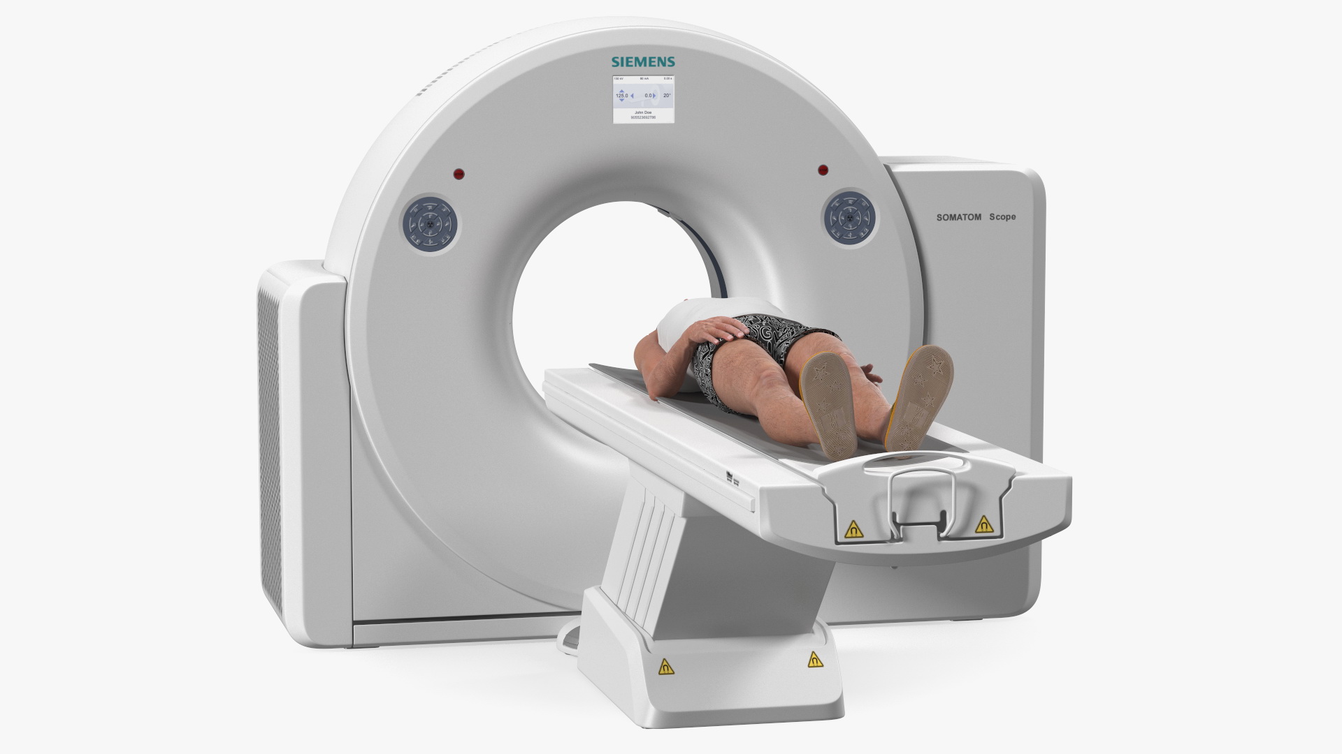 3D model Tomograph Siemens with Patient