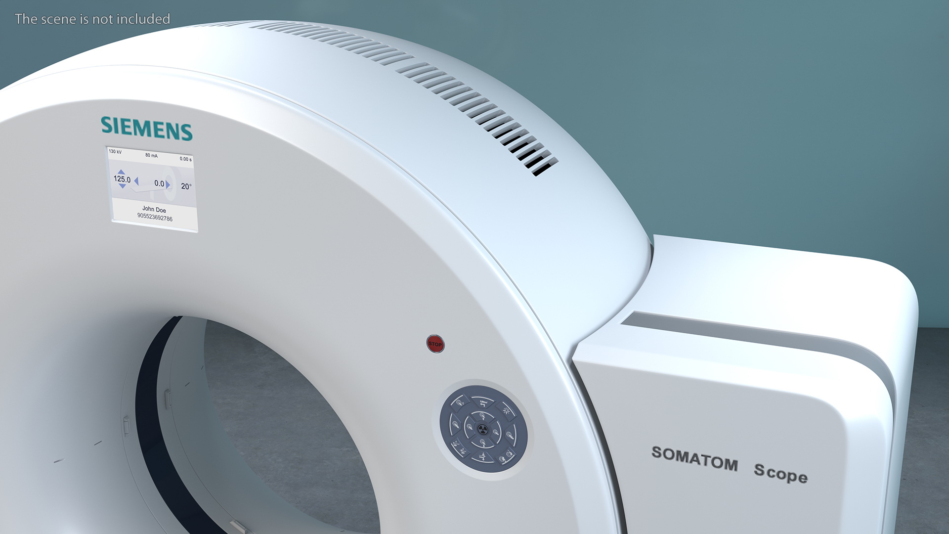 3D model Tomograph Siemens with Patient