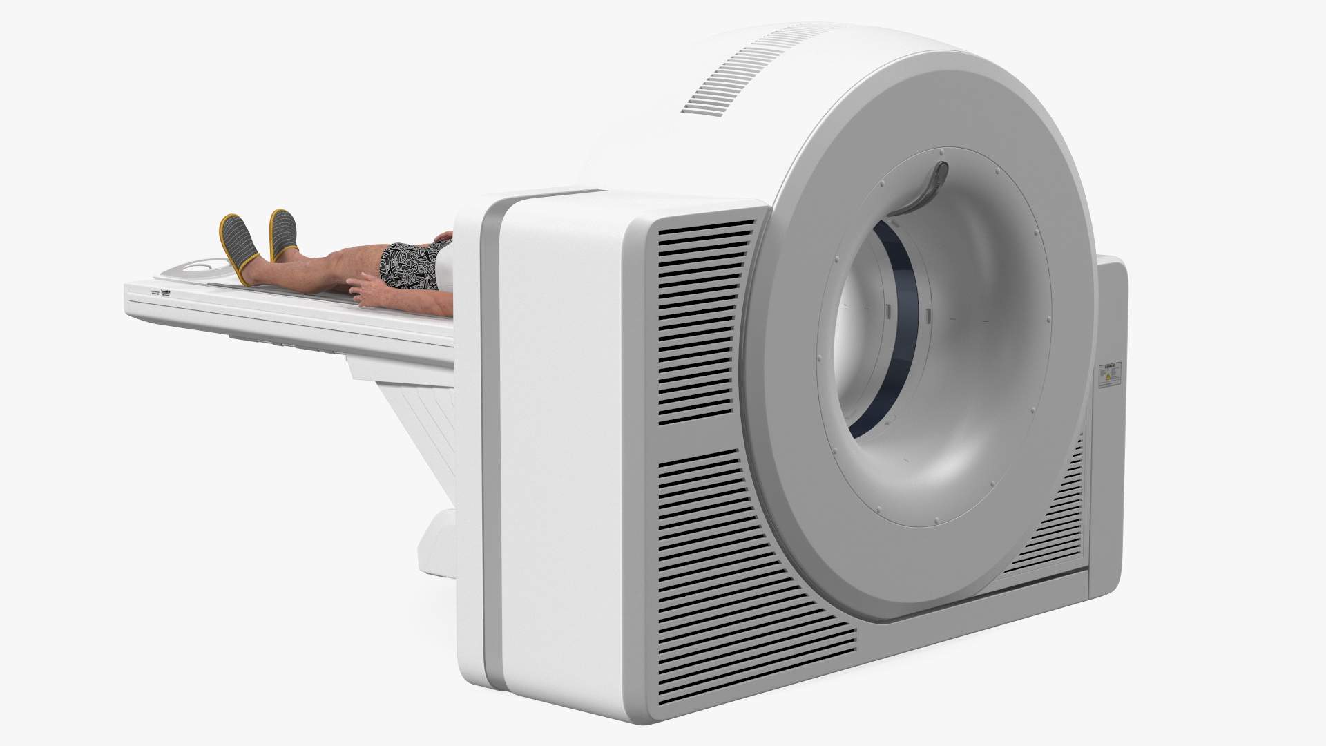 3D model Tomograph Siemens with Patient