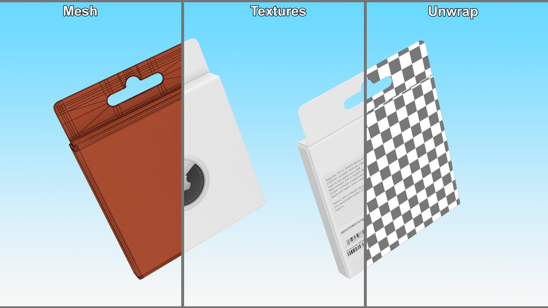 3D model Apple AirTag Package