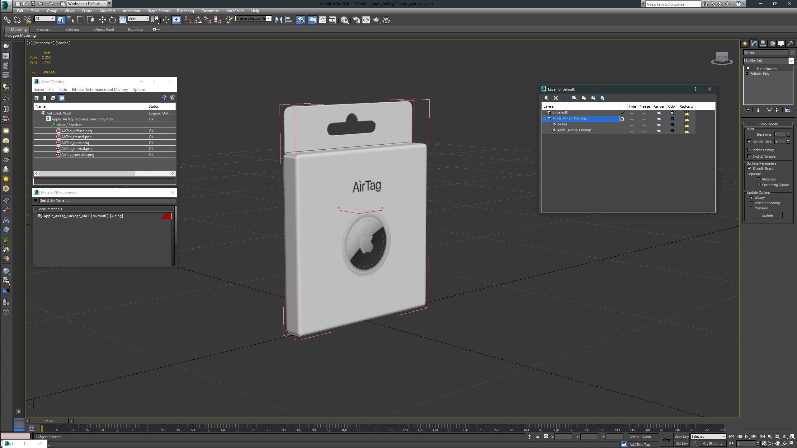 3D model Apple AirTag Package