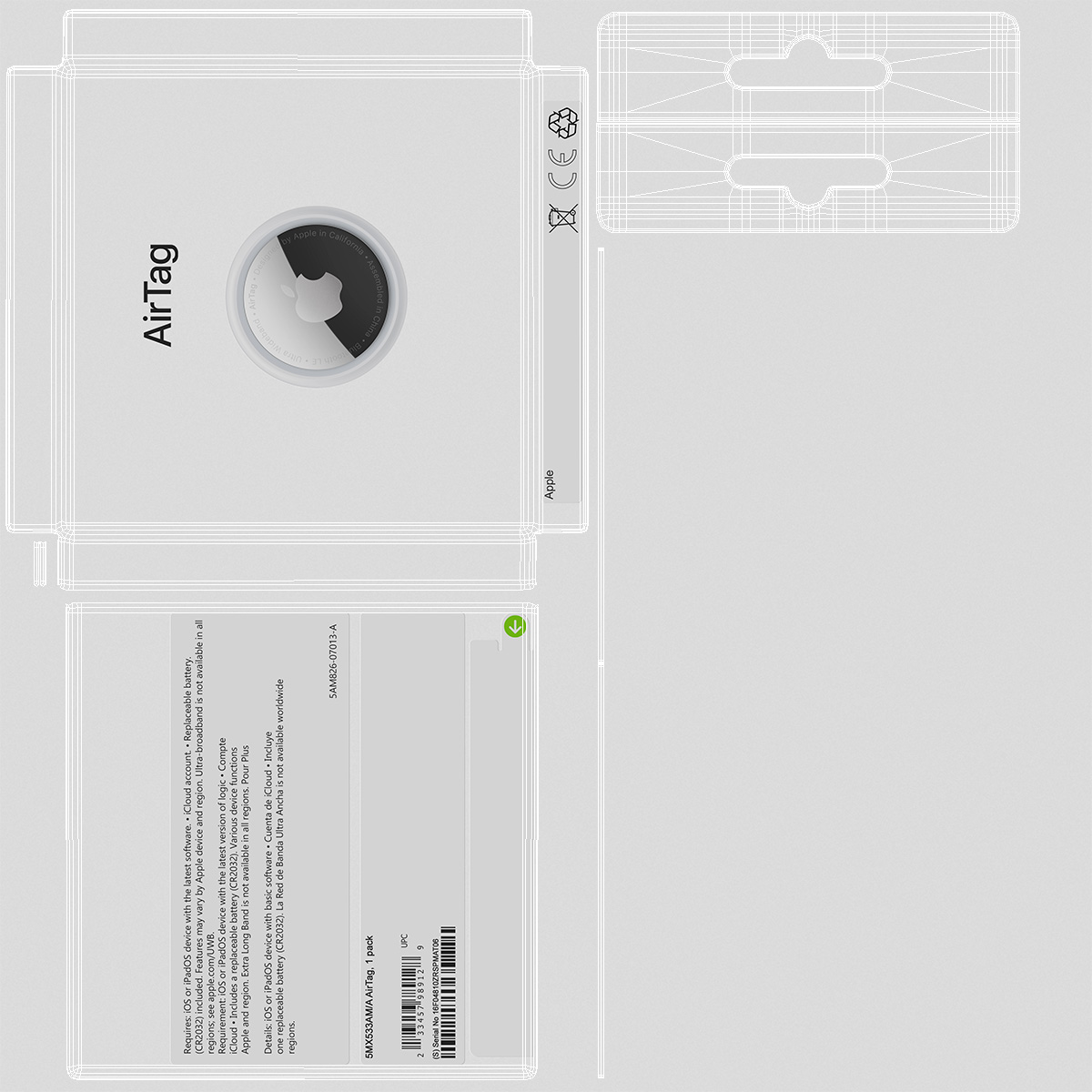 3D model Apple AirTag Package