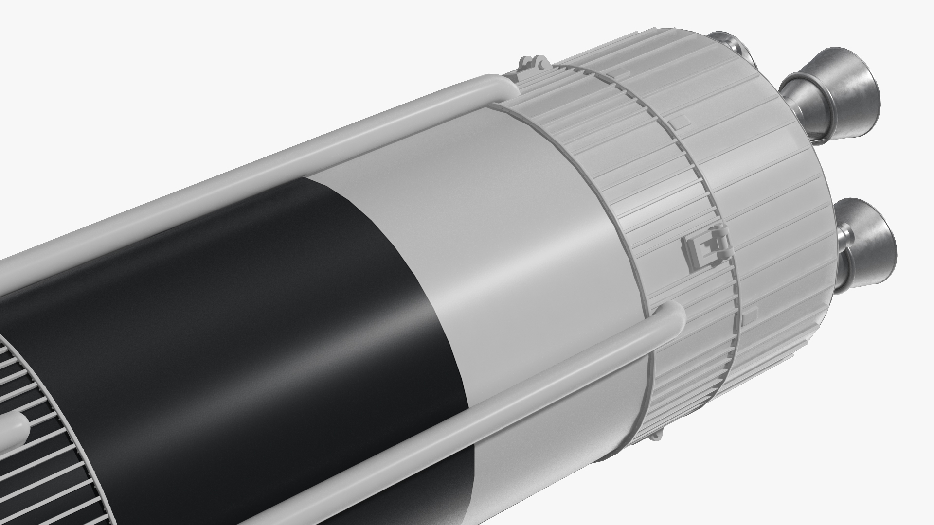 3D Three Stage Carrier Rocket