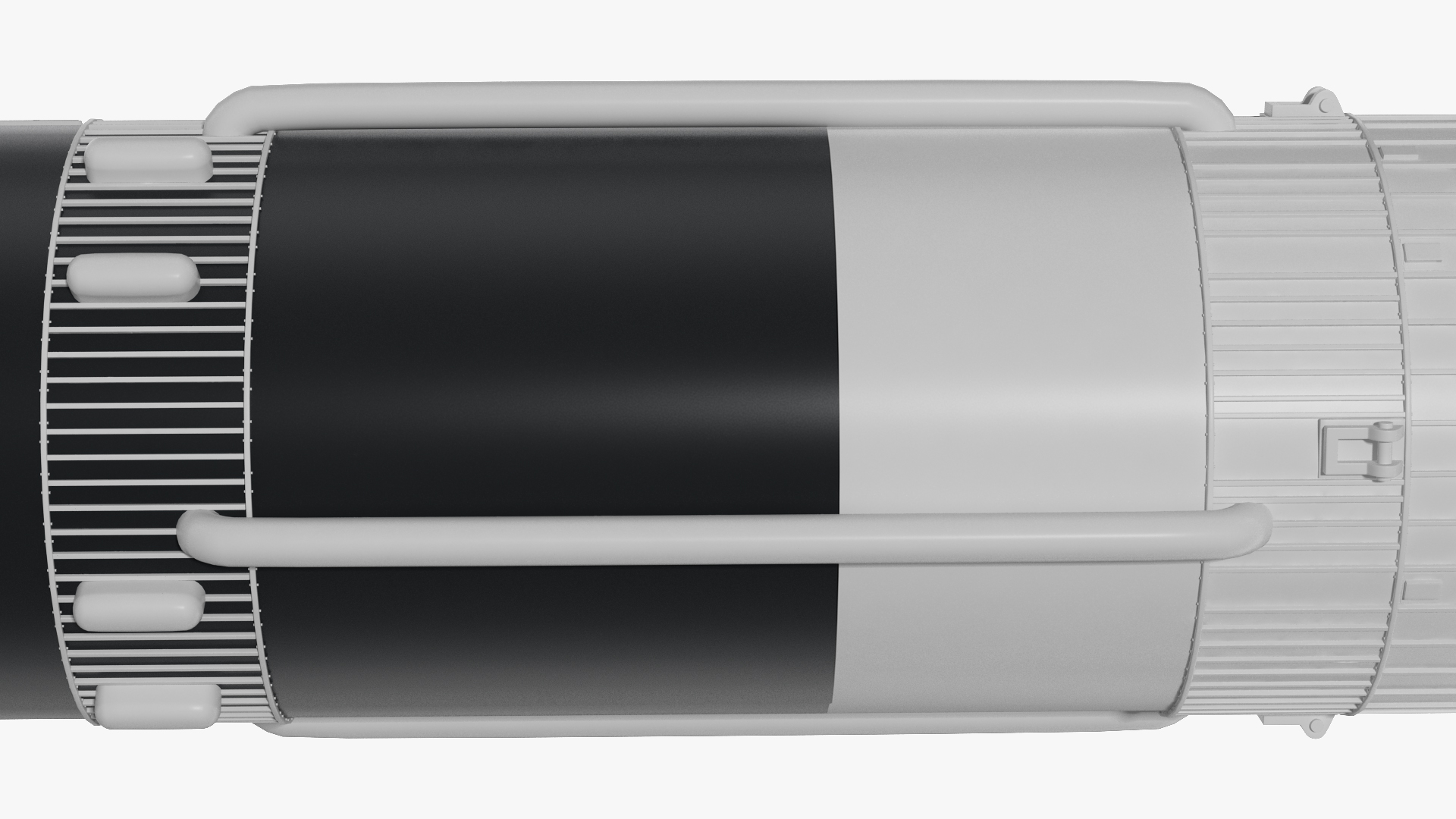 3D Three Stage Carrier Rocket