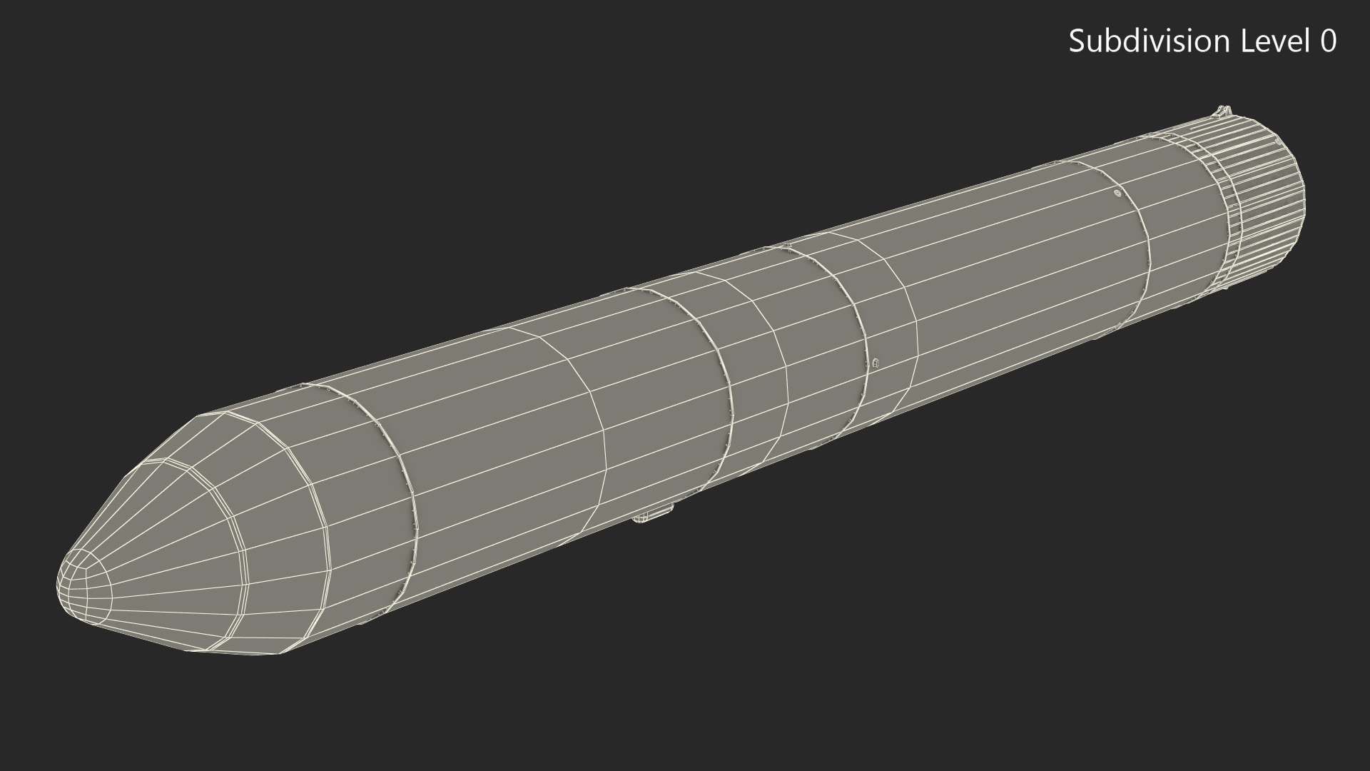 3D Three Stage Carrier Rocket