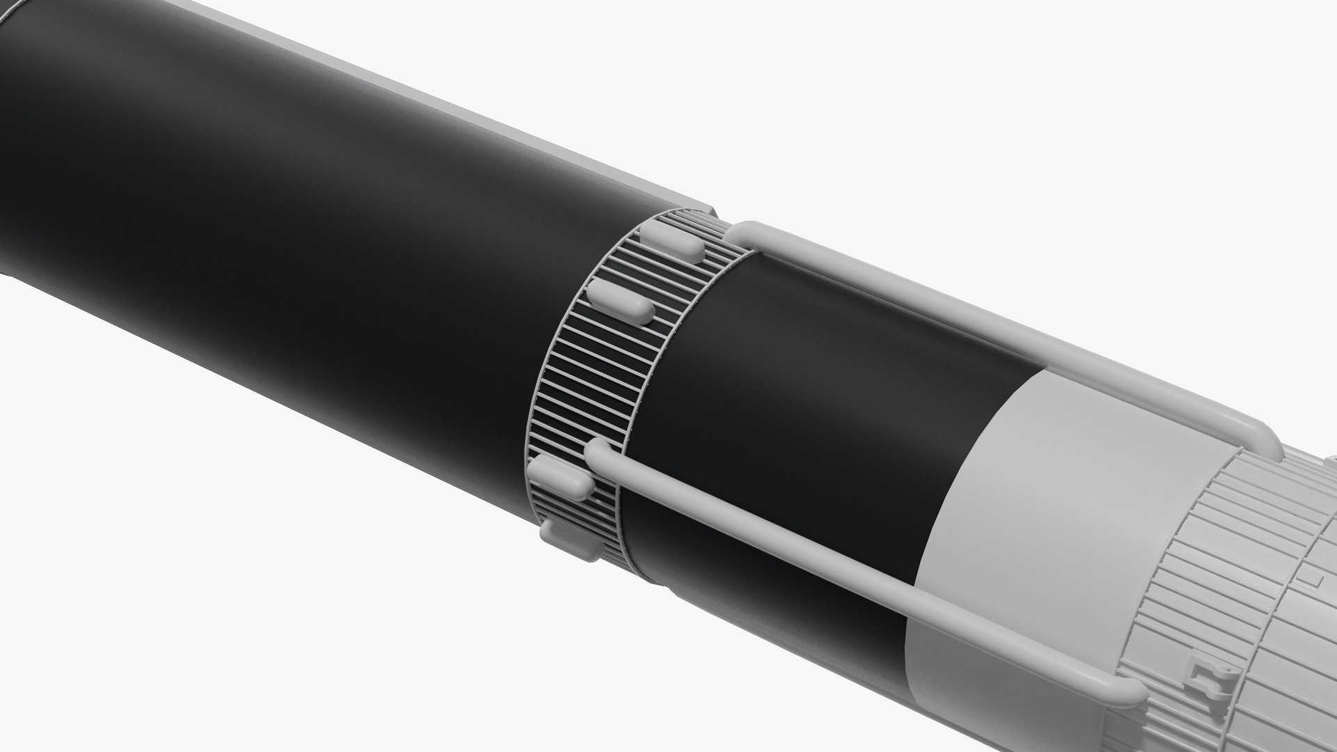 3D Three Stage Carrier Rocket