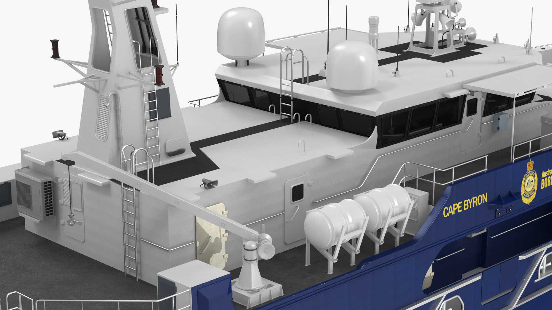 3D model Patrol Vessel ABFC Cape Byron Rigged for Maya