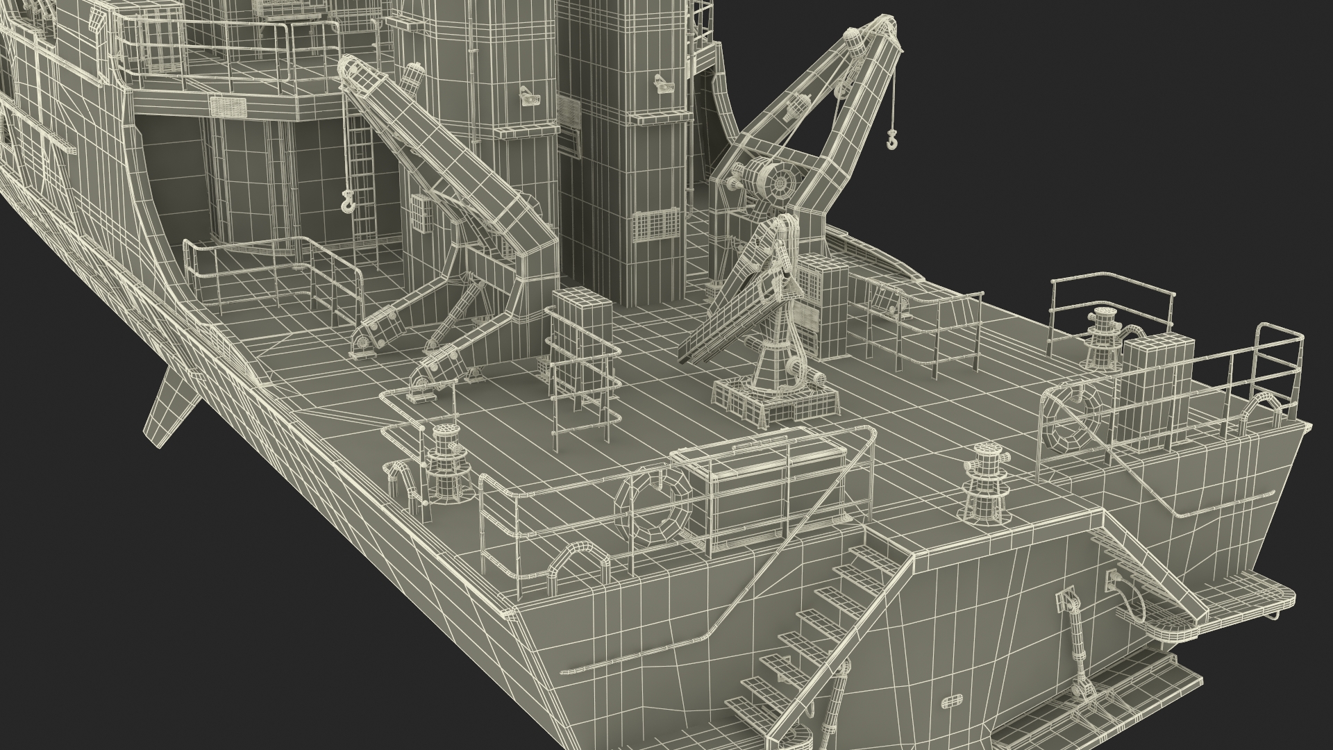 3D model Patrol Vessel ABFC Cape Byron Rigged for Maya