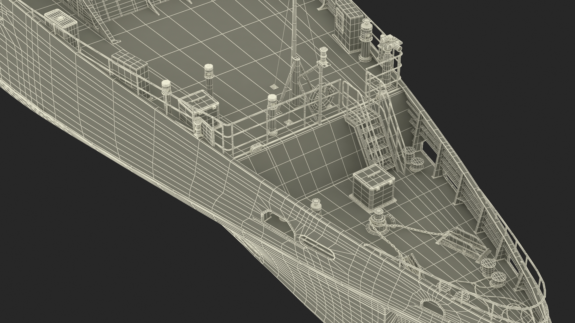 3D model Patrol Vessel ABFC Cape Byron Rigged for Maya