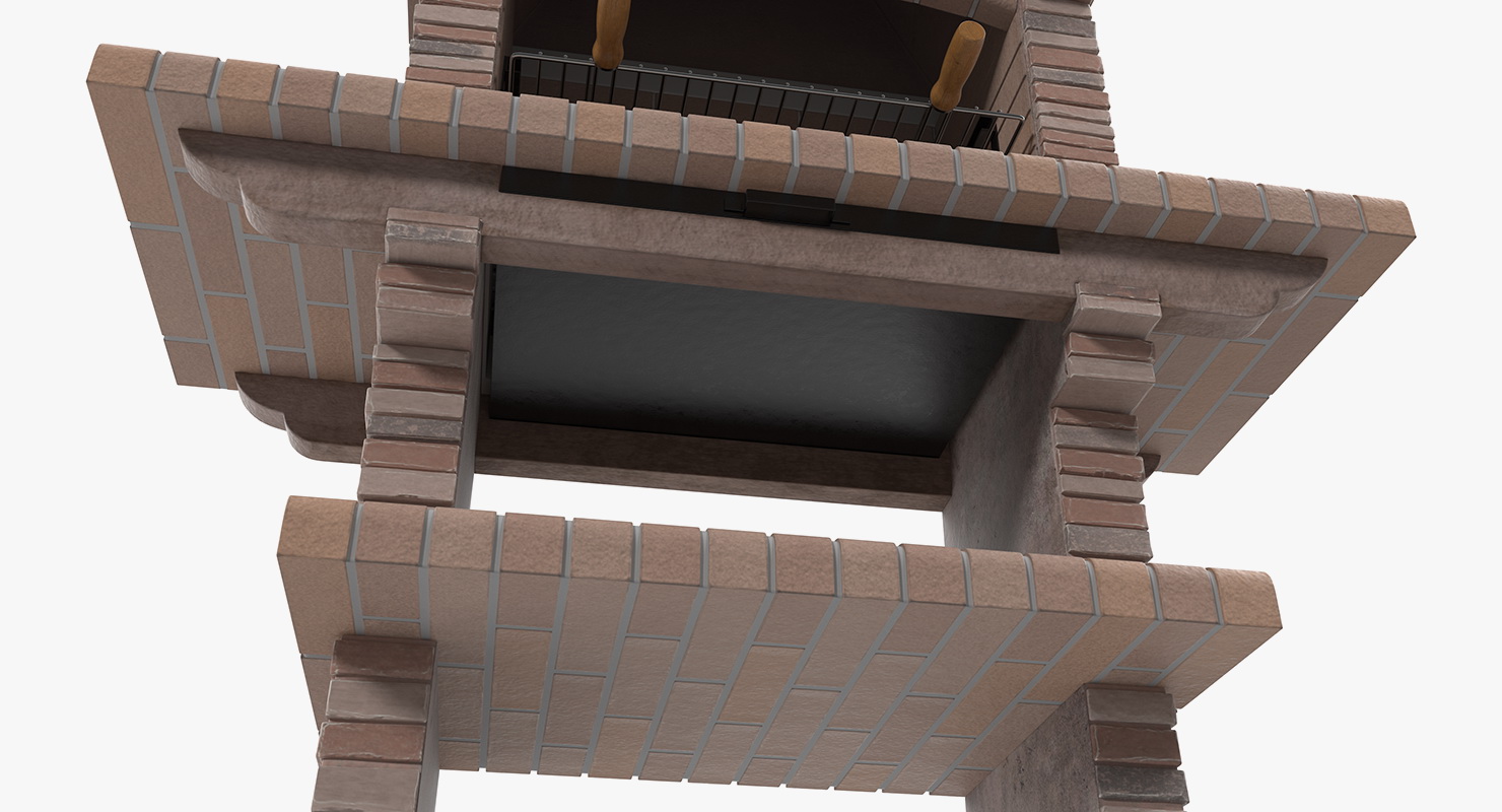 Stone Masonry Barbecue 3D