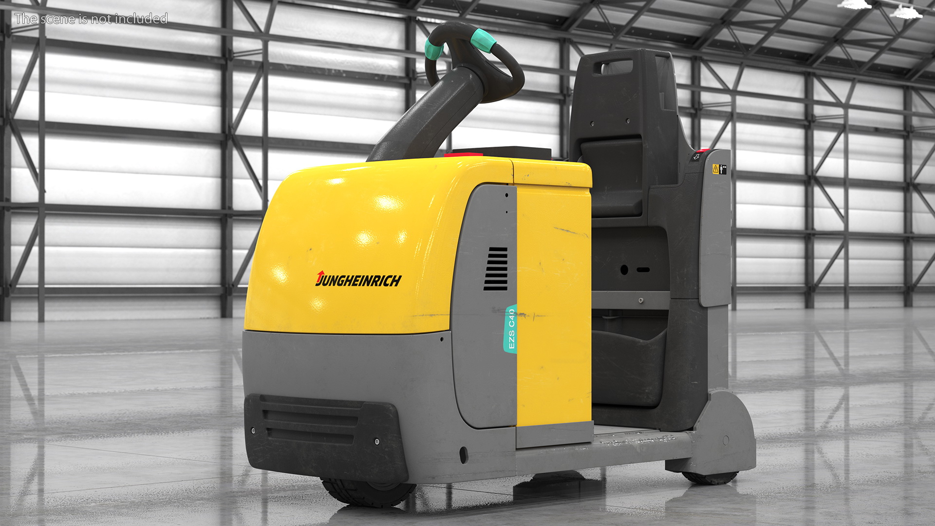 Jungheinrich EZS C40 Electric Tow Tractor Dirty 3D