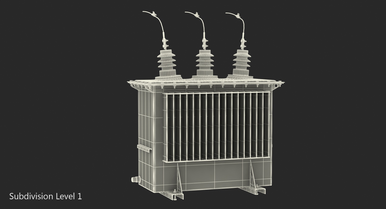 3D model Oil Transformer