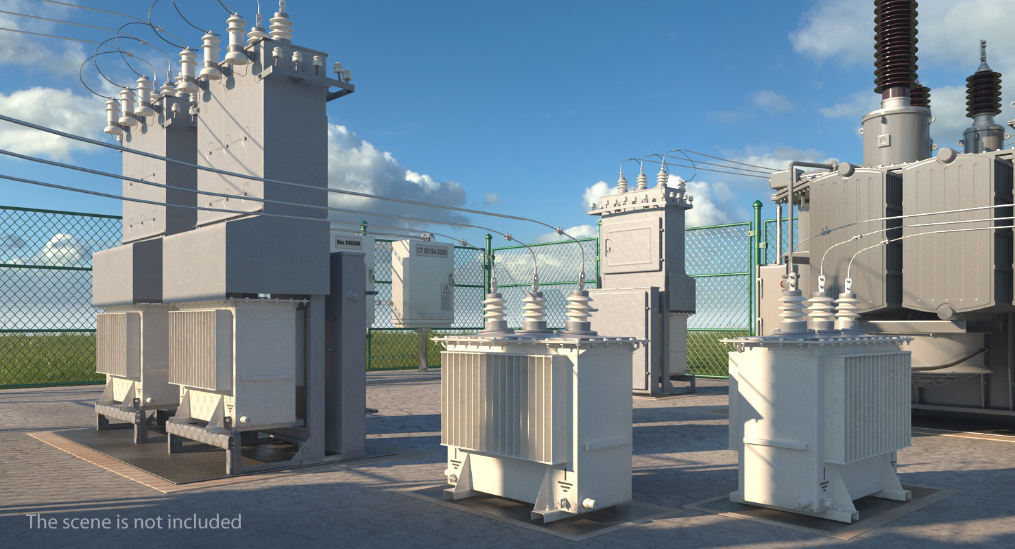 3D model Oil Transformer