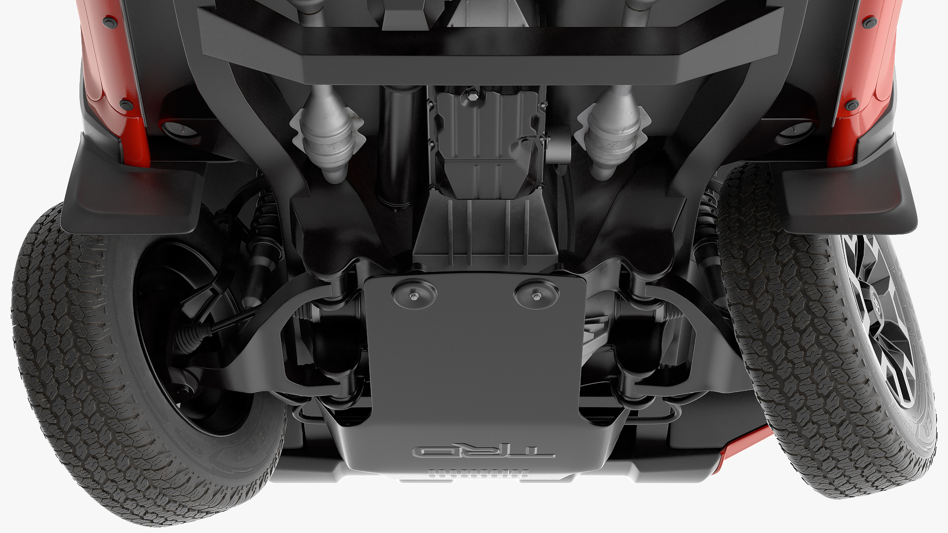 3D Toyota Tacoma TRD Off Road Red Metallic 2021 Rigged