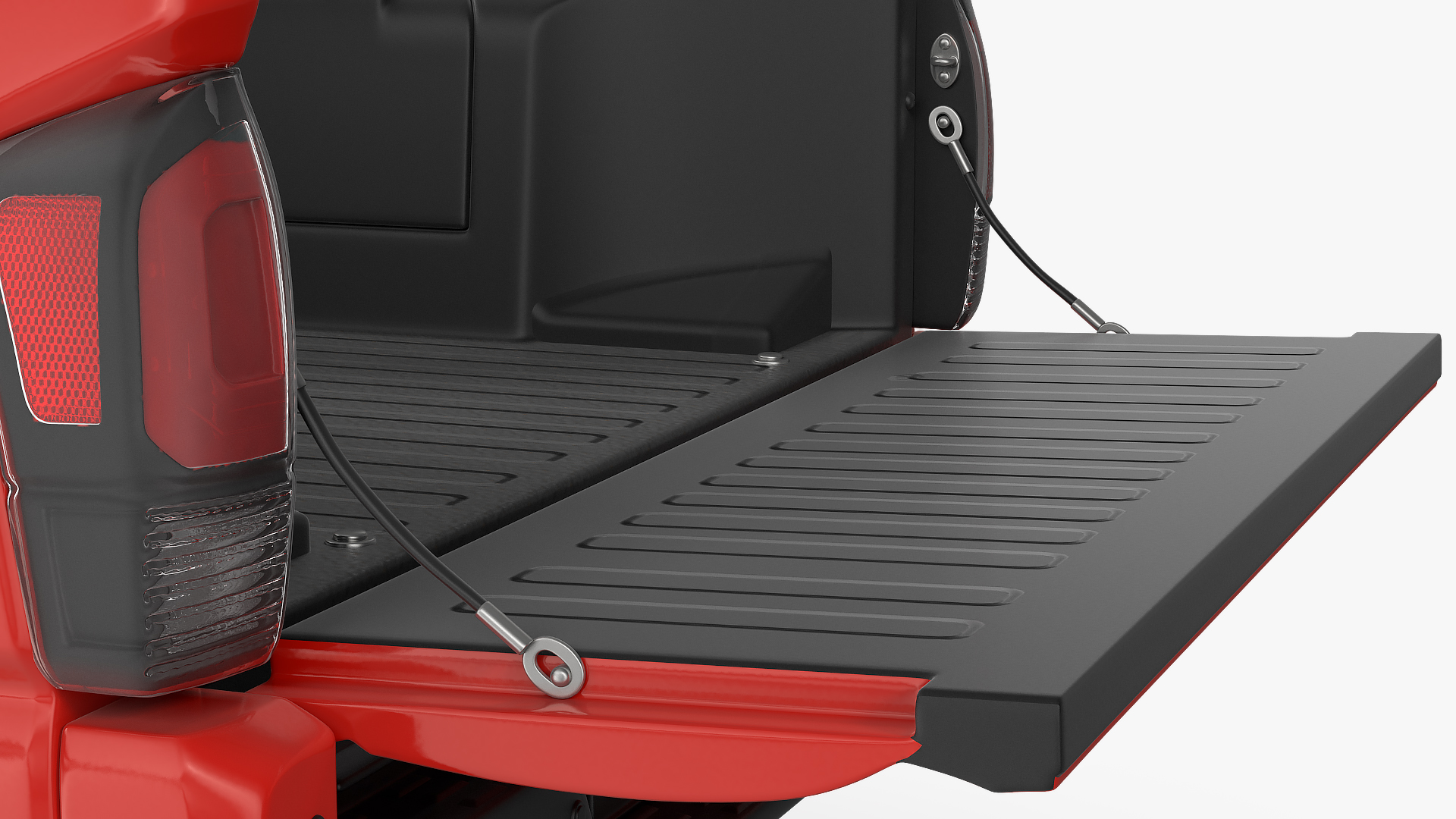 3D Toyota Tacoma TRD Off Road Red Metallic 2021 Rigged