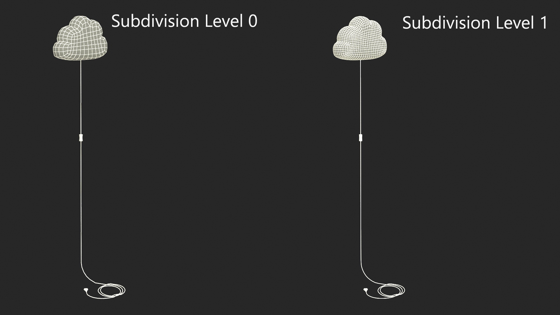 Wall Lamp for Children IKEA UPPLYST Cloud White 3D